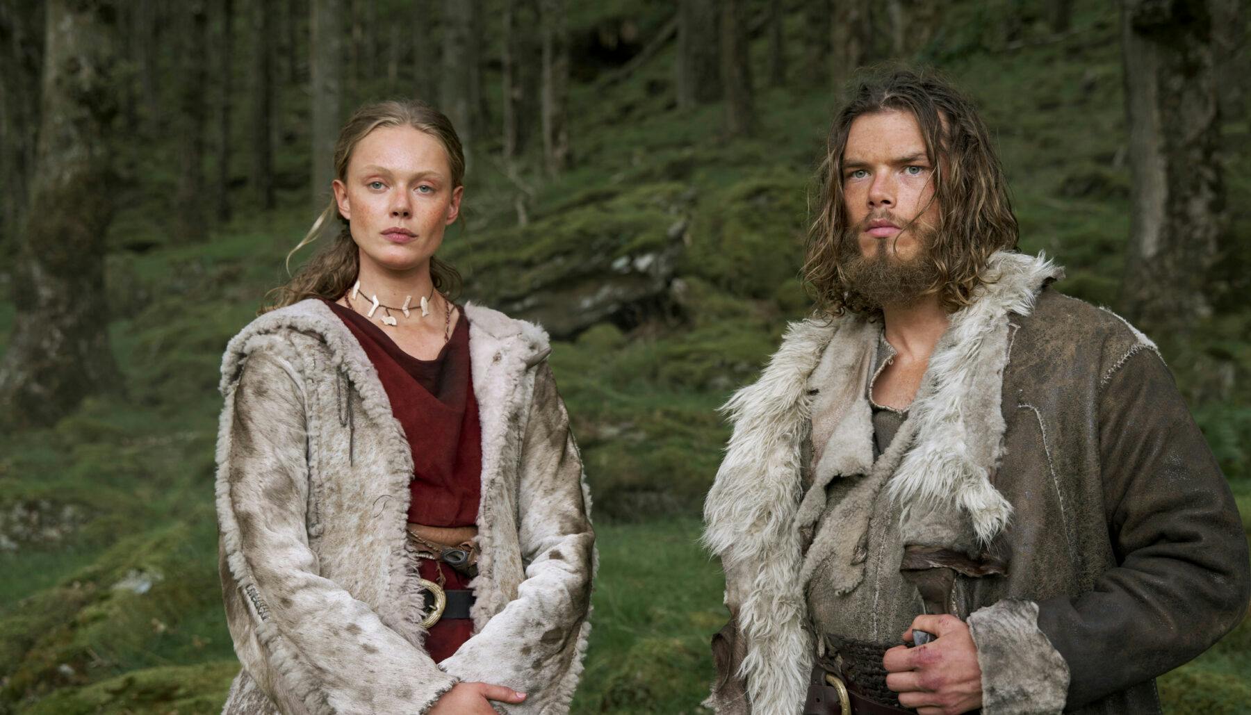 Vikings: Valhalla. (V til H) Frida Gustavsson som Freydis, Sam Corlett som Leif i episode 101 af 'Vikings: Valhalla' Foto: Bernard Walsh/Netflix © 2021