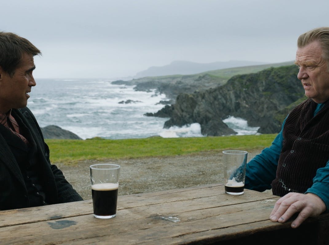 Colin Farrell and Brendan Gleeson in the film THE BANSHEES OF INISHERIN. Photo Courtesy of Searchlight Pictures. © 2023 Searchlight Pictures All Rights Reserved.