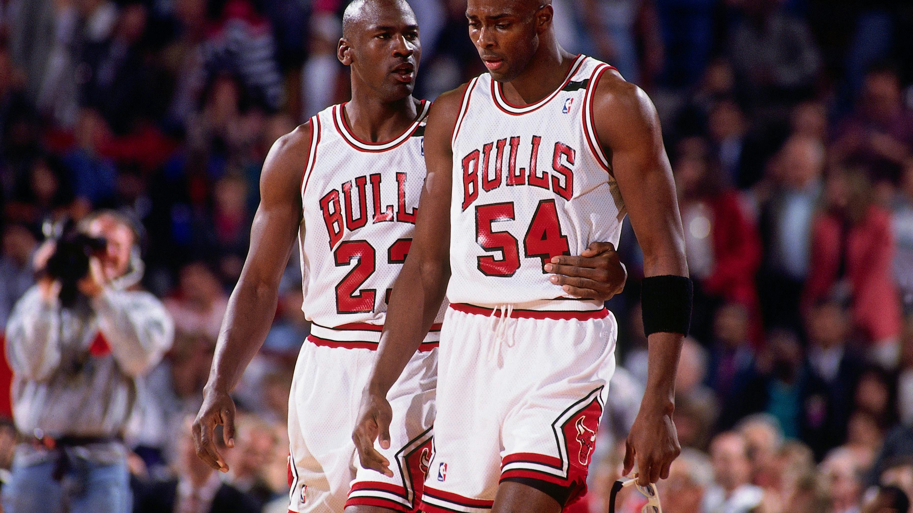 Michael Jordan og Horace Grant for Chicago Bulls