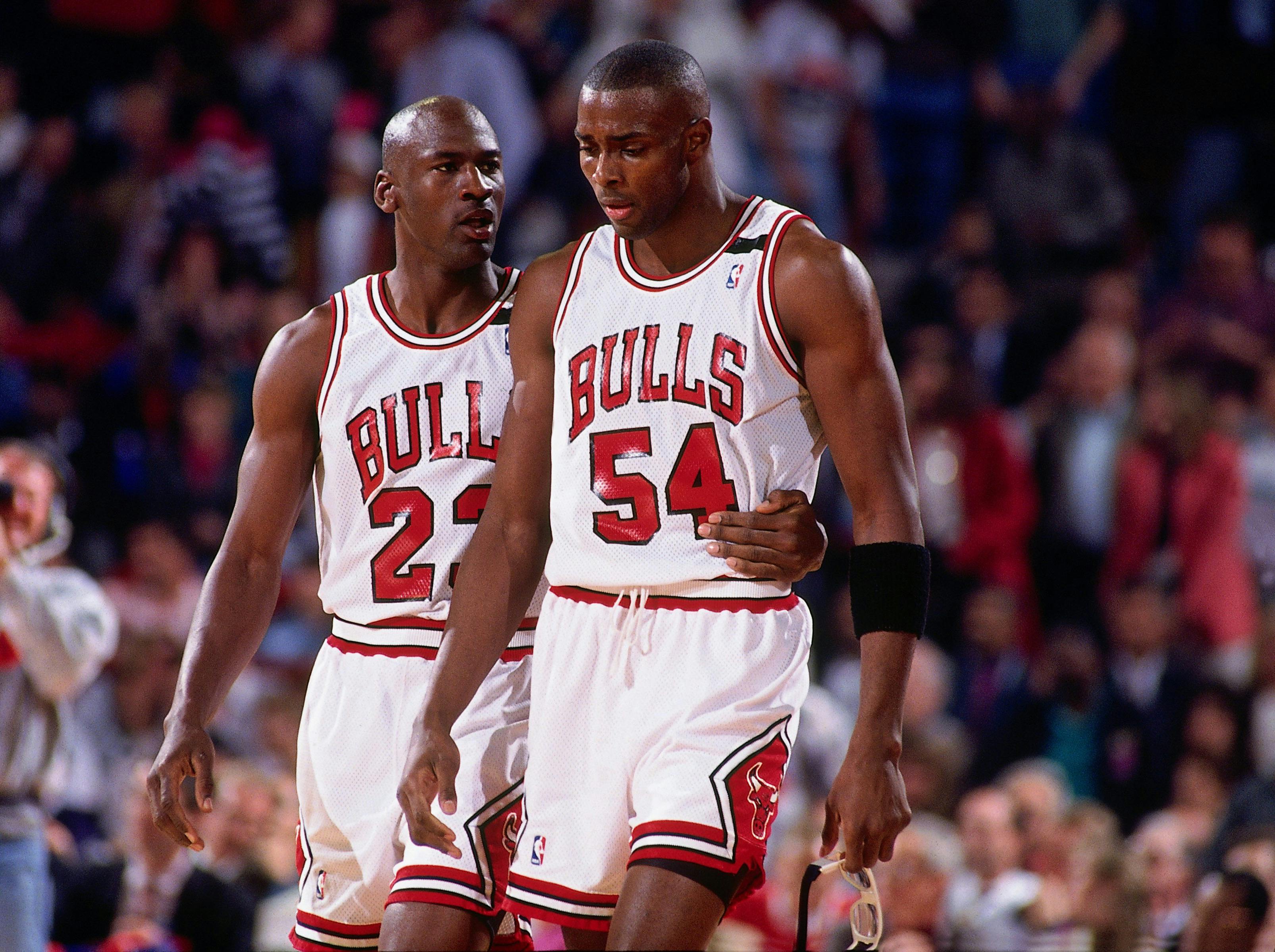 Michael Jordan og  Horace Grant for Chicago Bulls