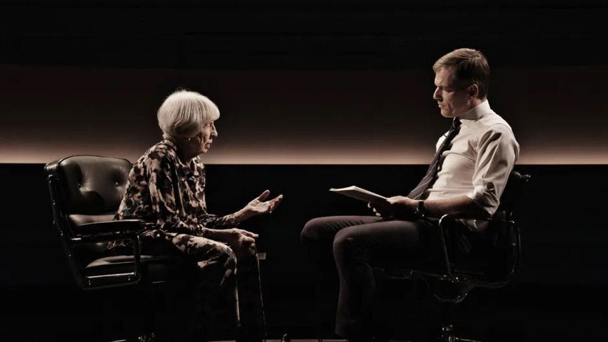 TV 2-programmet 'Det sidste ord' med Lise Nørgaard og Mikael Bertelsen