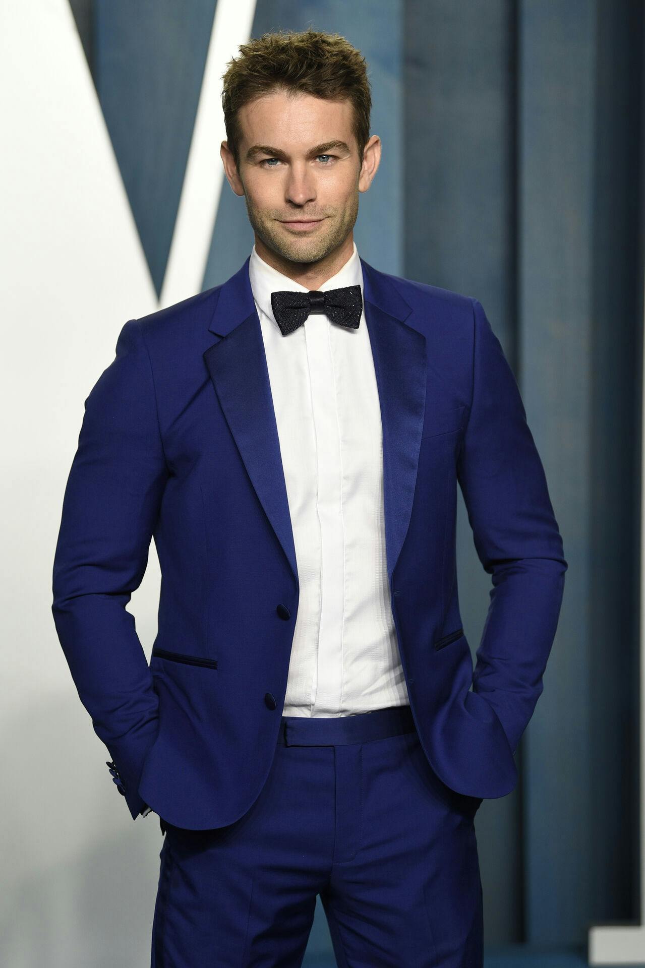 Chace Crawford arrives at the Vanity Fair Oscar Party on Sunday, March 27, 2022, at the Wallis Annenberg Center for the Performing Arts in Beverly Hills, Calif. (Photo by Evan Agostini/Invision/AP)