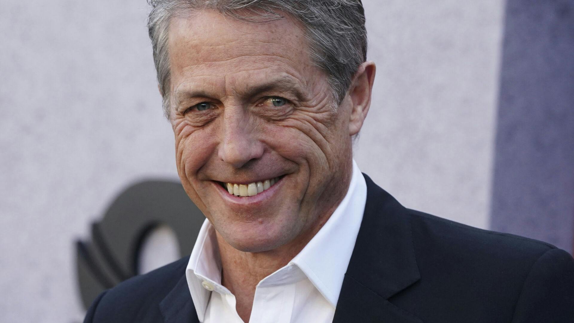 Hugh Grant arrives at the Los Angeles premiere of "Dungeons and Dragons: Honor Among Thieves, " Sunday, March 26, 2023, at the Regency Bruin Theatre. (Photo by Jordan Strauss/Invision/AP)