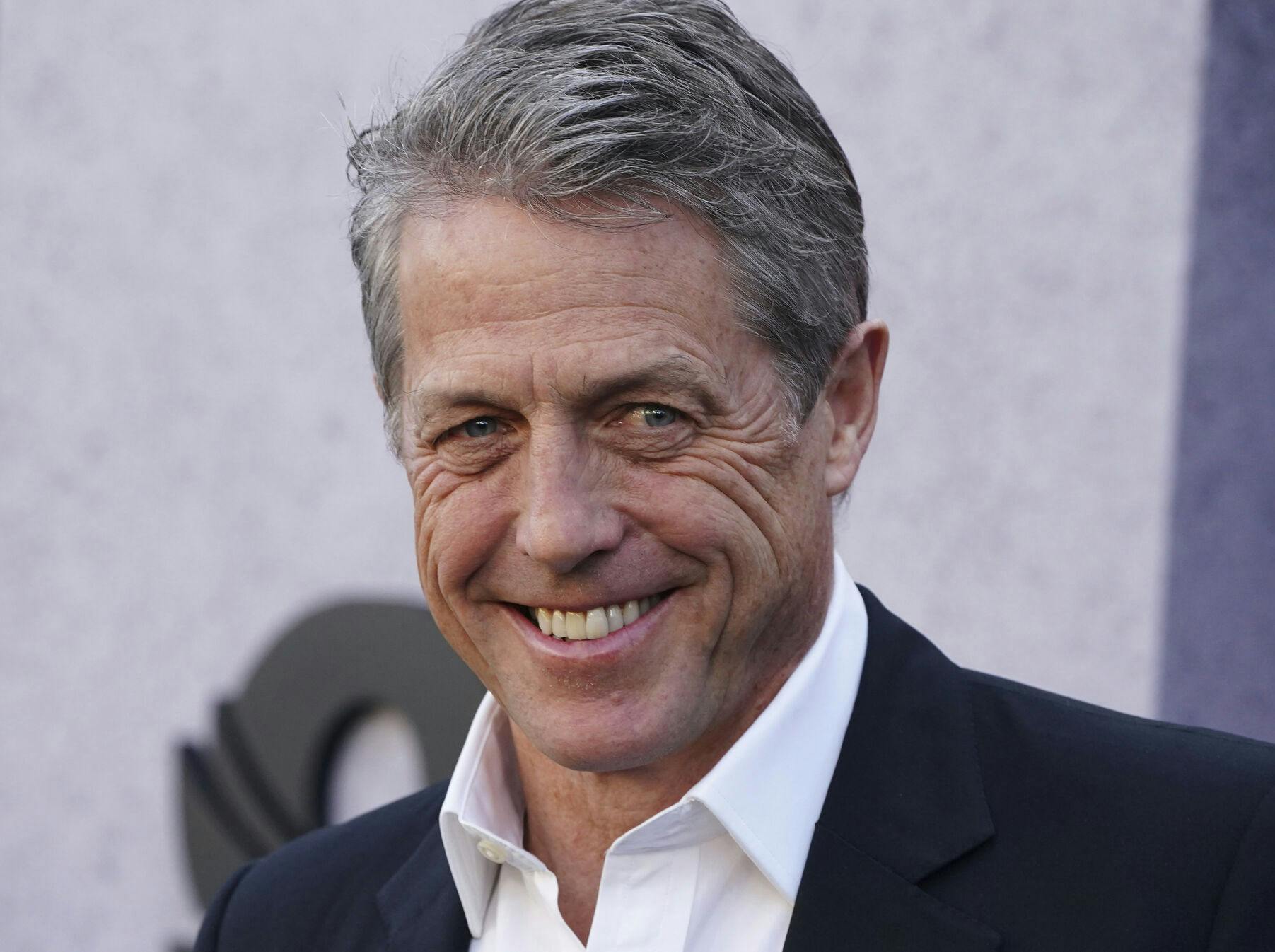 Hugh Grant arrives at the Los Angeles premiere of "Dungeons and Dragons: Honor Among Thieves, " Sunday, March 26, 2023, at the Regency Bruin Theatre. (Photo by Jordan Strauss/Invision/AP)