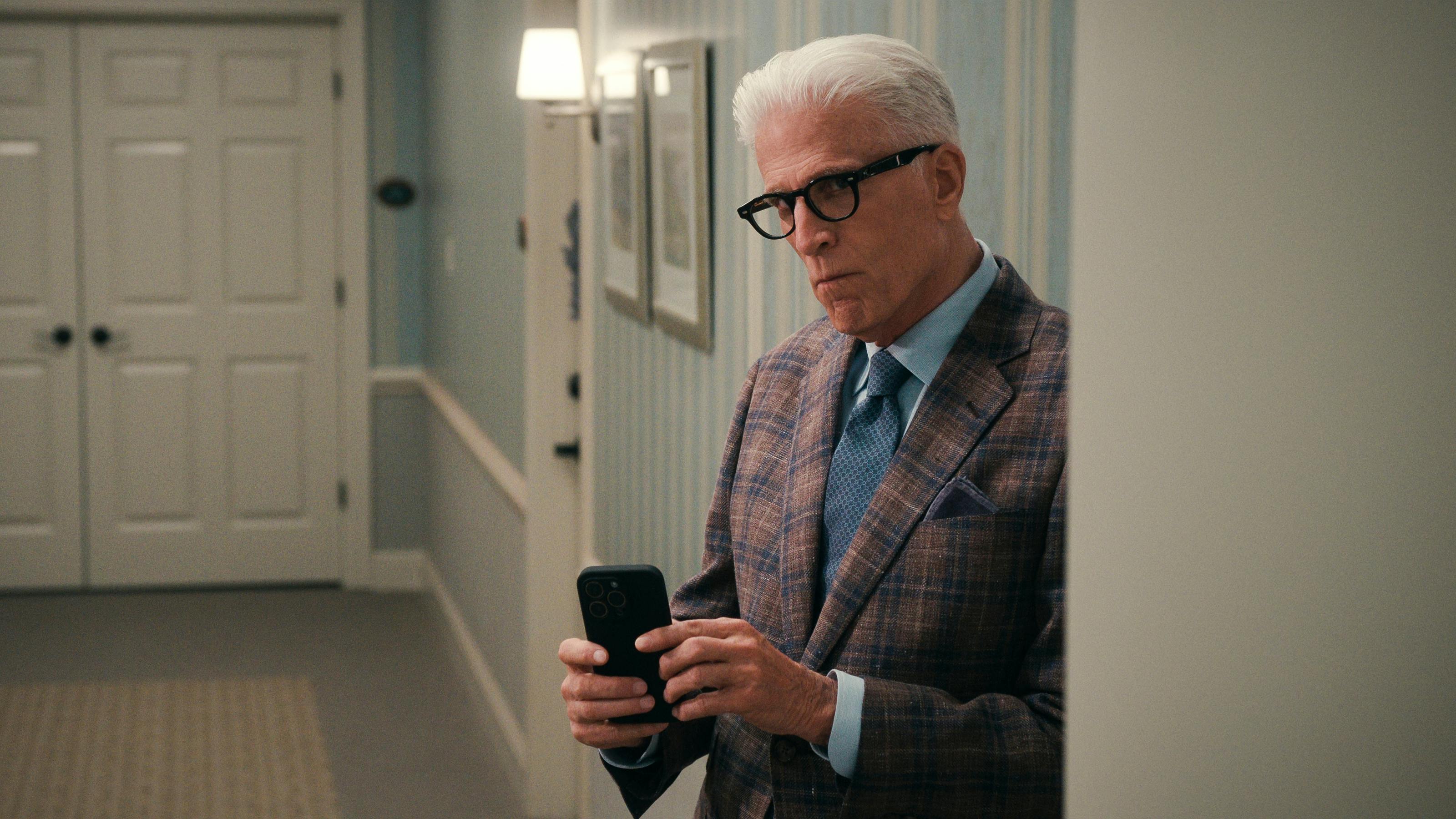 A Man on the Inside. Ted Danson as Charles in episode 104 of A Man on the Inside. Cr. Courtesy of Netflix © 2024