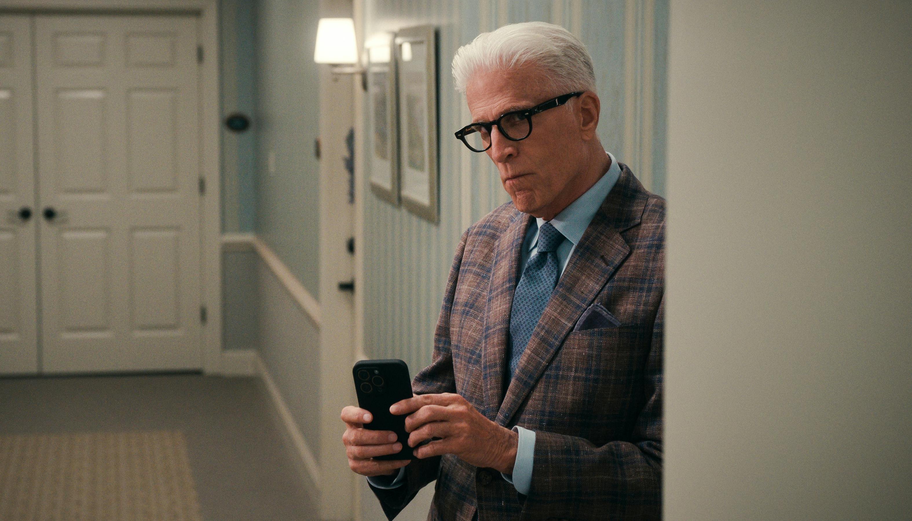 A Man on the Inside. Ted Danson as Charles in episode 104 of A Man on the Inside. Cr. Courtesy of Netflix © 2024