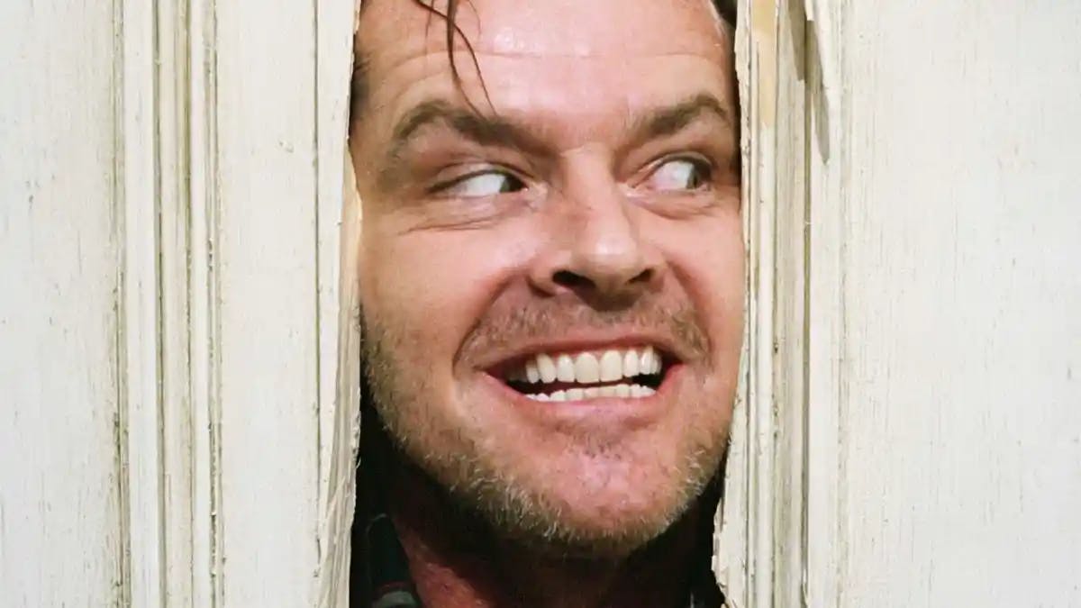 Jack Nicholson som Jack Torrance i Ondskabens hotel