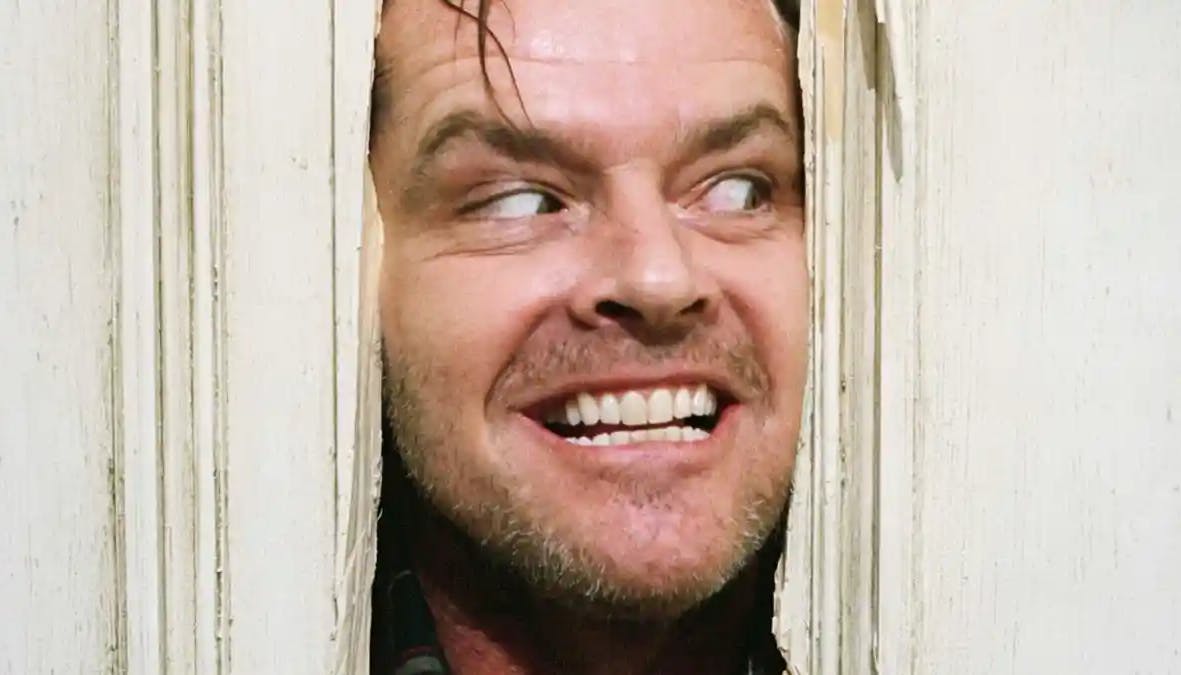 Jack Nicholson som Jack Torrance i Ondskabens Hotel