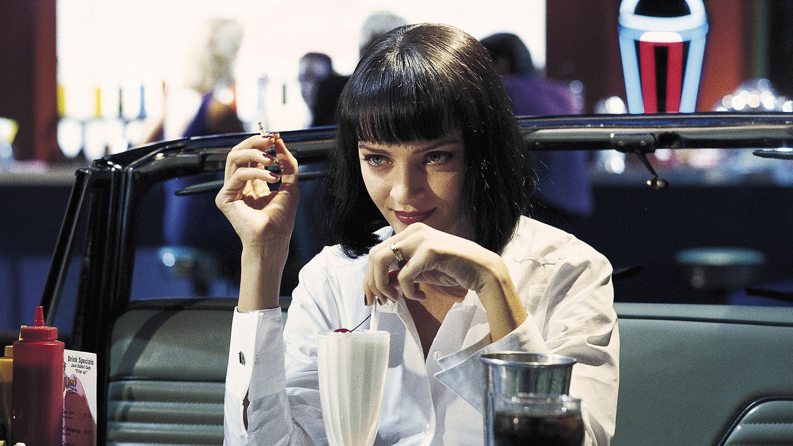 Uma Thurman i den legendariske Tarantino-film 'Pulp Fiction'
