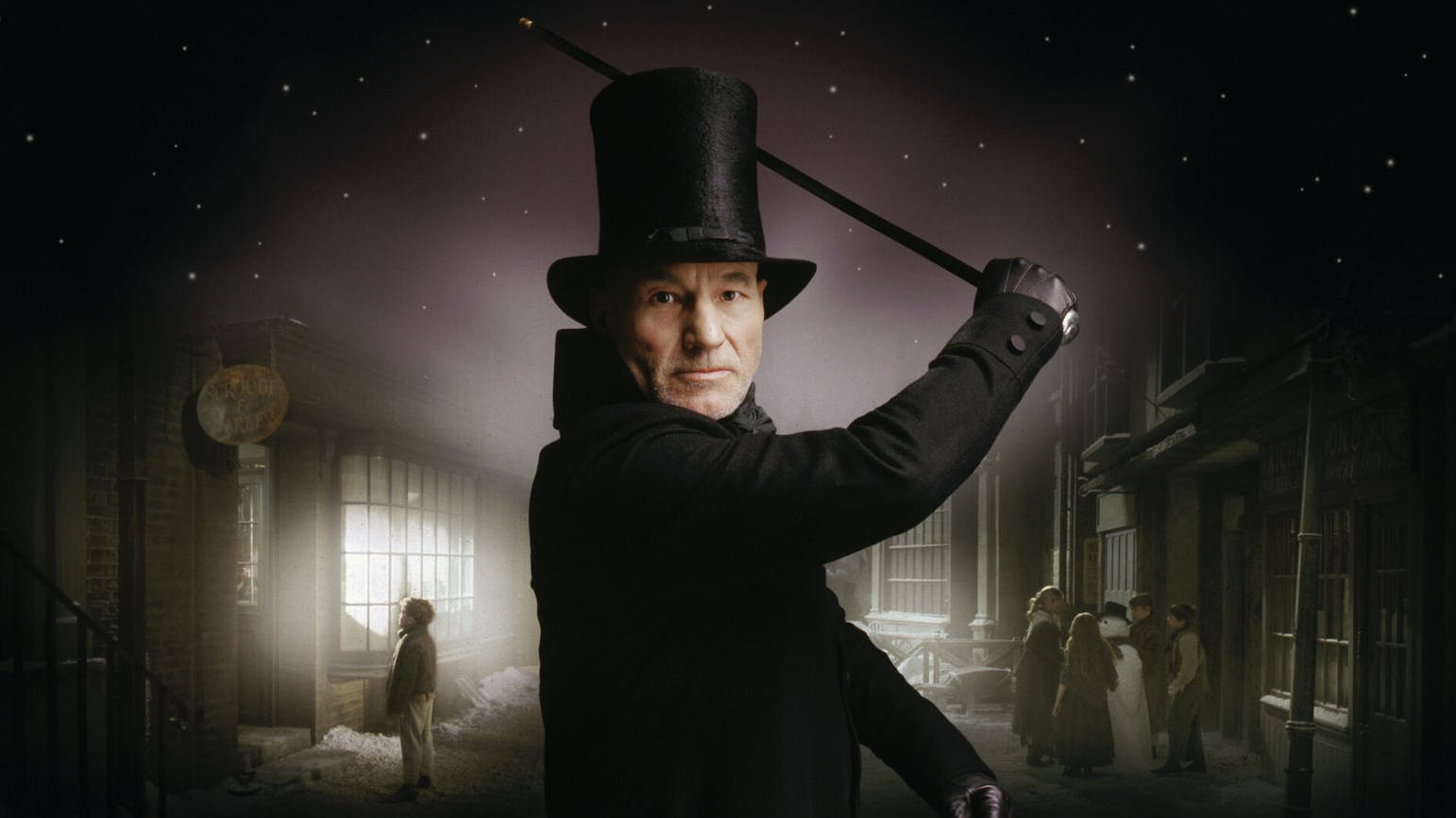 Patrick Stewart som Scrooge i David Hugh Jones' 'A Christmas Carol' (1999)