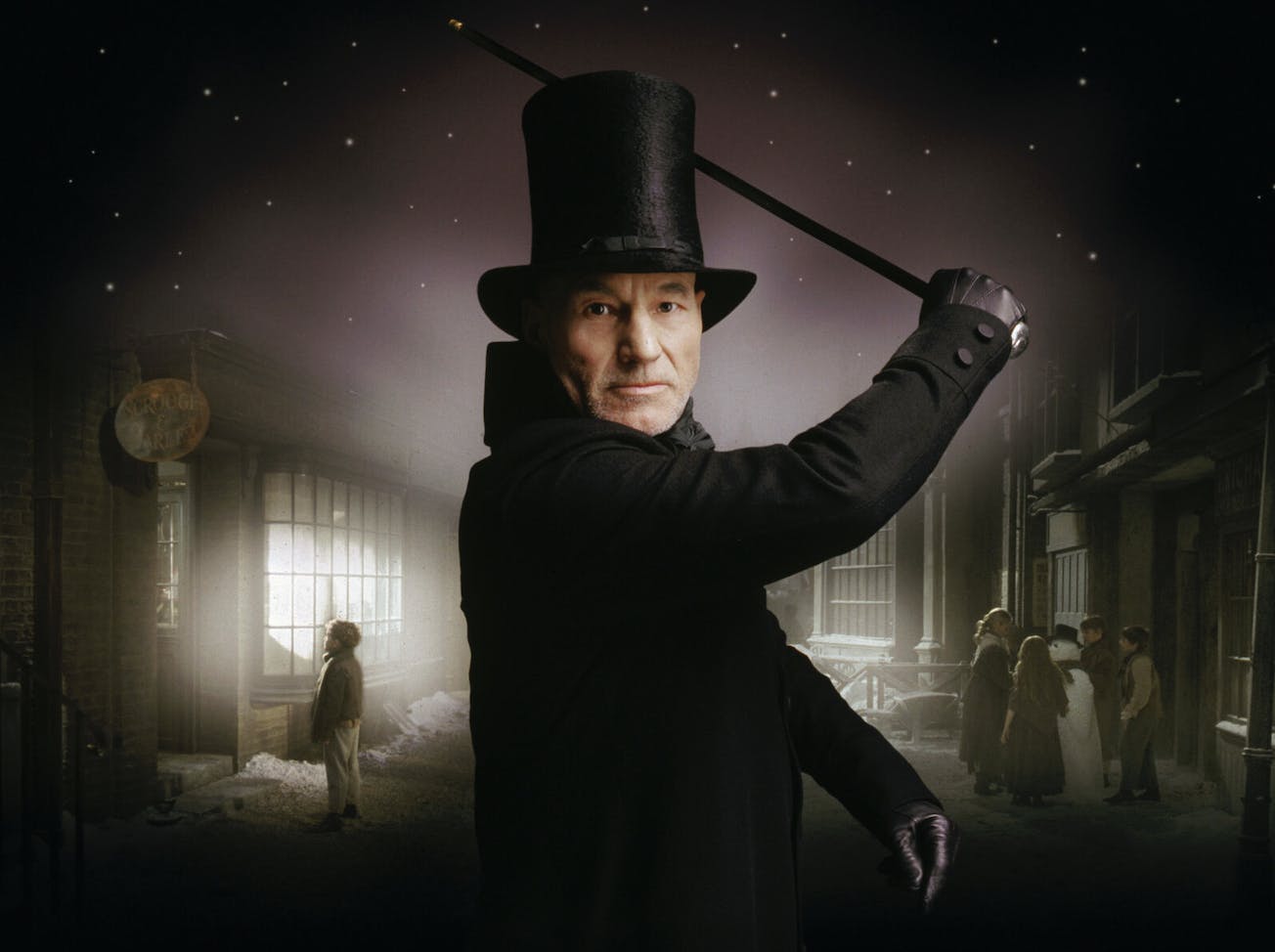 Patrick Stewart som Scrooge i David Hugh Jones' 'A Christmas Carol' (1999)