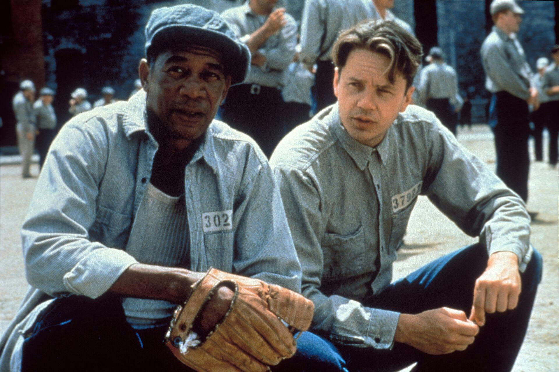 Morgan Freeman & Tim Robbins  Characters: Ellis Boyd 'Red' Redding & Andy Dufresne Film: The Shawshank Redemption (USA 1994)  / Literaturverfilmung Nach Der Novelle 'Fr