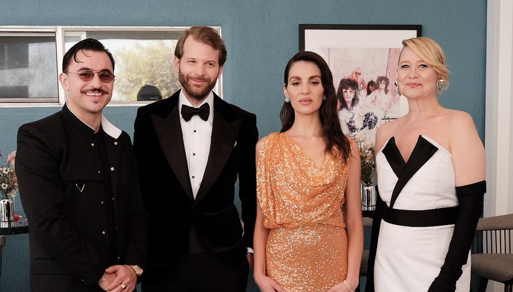 Besir Zeciri, Magnus von Horn, Vic Carmen Sonne og Trine Dyrholm inden søndagens Oscar-uddeling