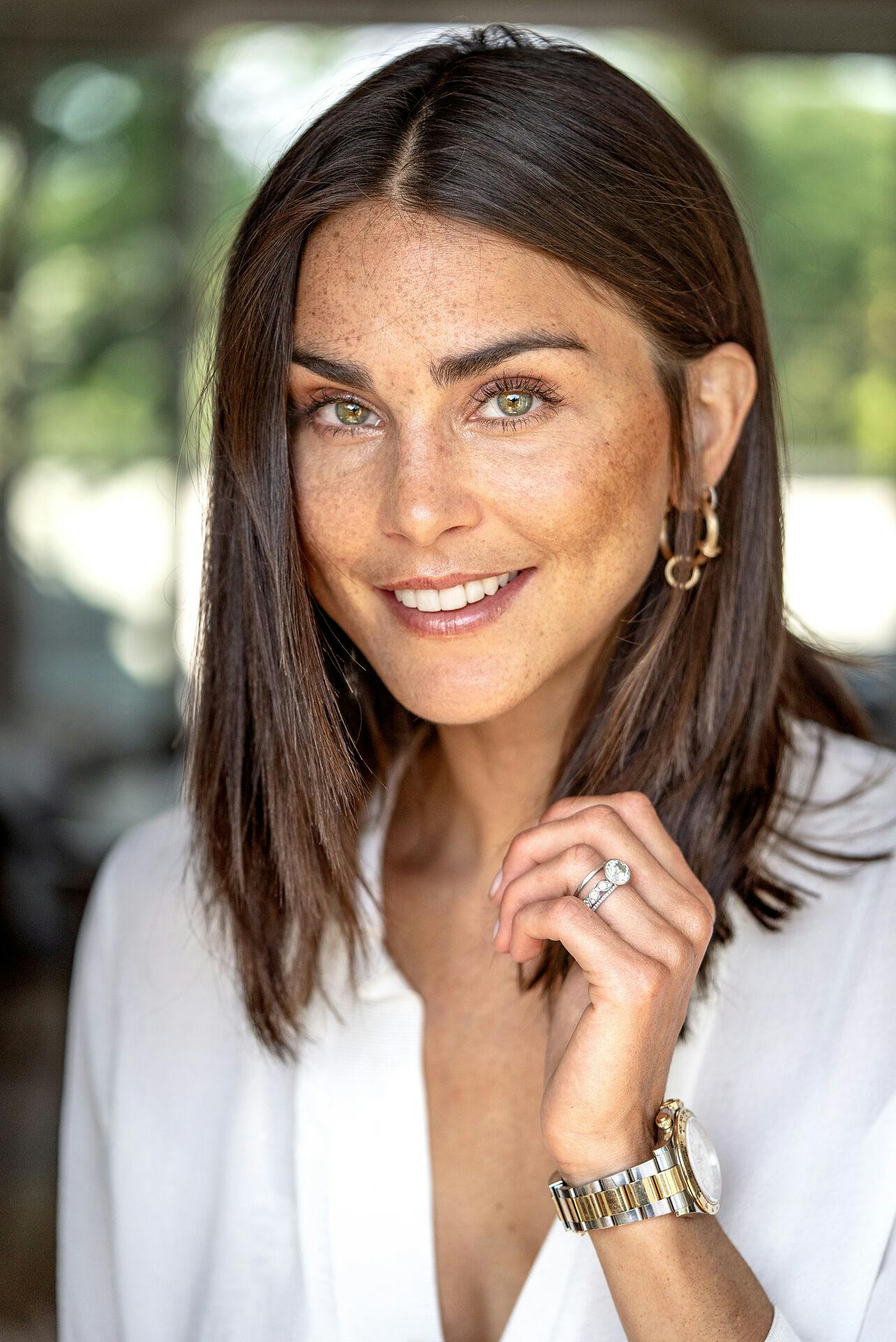 Model og TV-vært Cecilie Haugaard fotograferet i og omkring sit hjem på Christianshavn, torsdag den 11. juli 2019.. (Foto: Ida Marie Odgaard/Ritzau Scanpix)