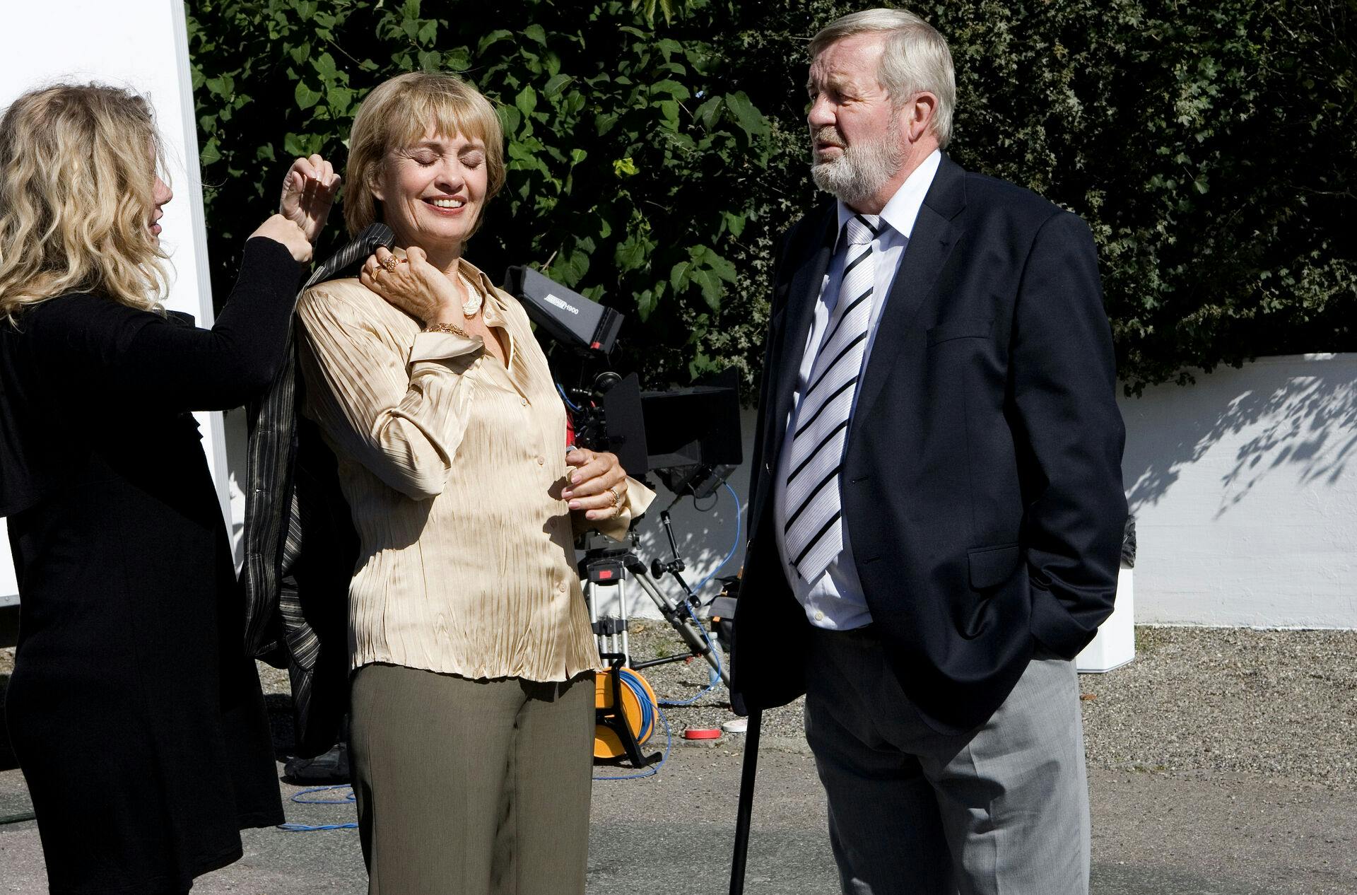 Malene Schwartz under optagelser til 2900 Happiness. Ny serie på tv3.