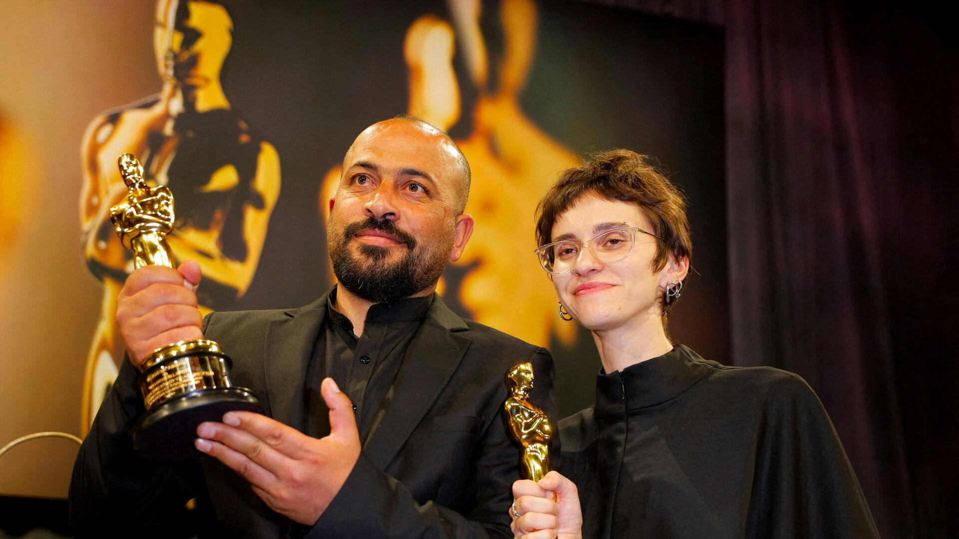 Rachel Szor and Hamdan Ballal