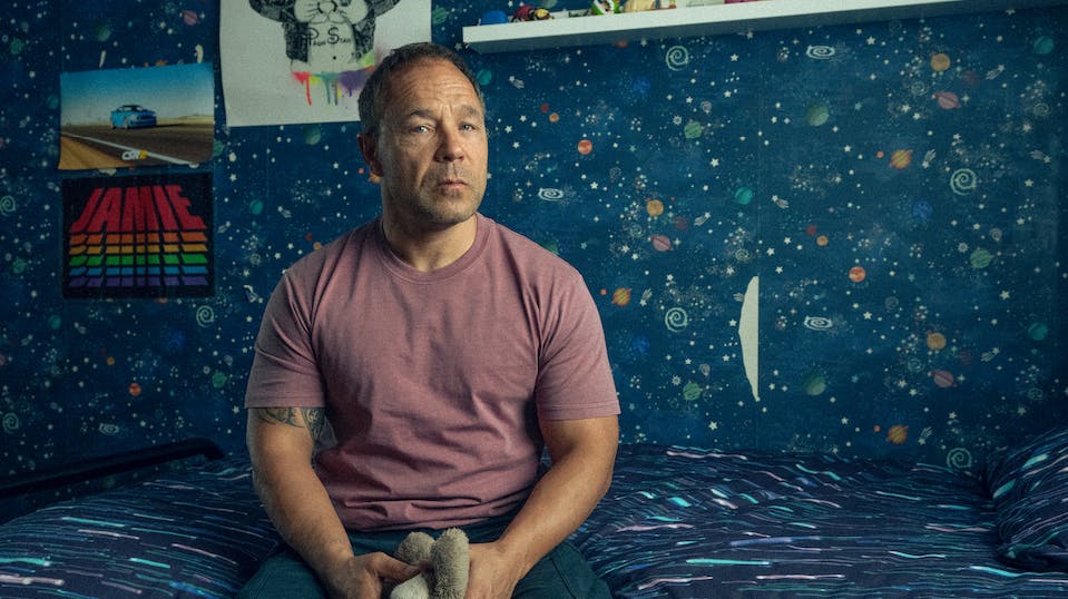 Stephen Graham spiller rollen som Jamies far Eddie i 'Adolescence'