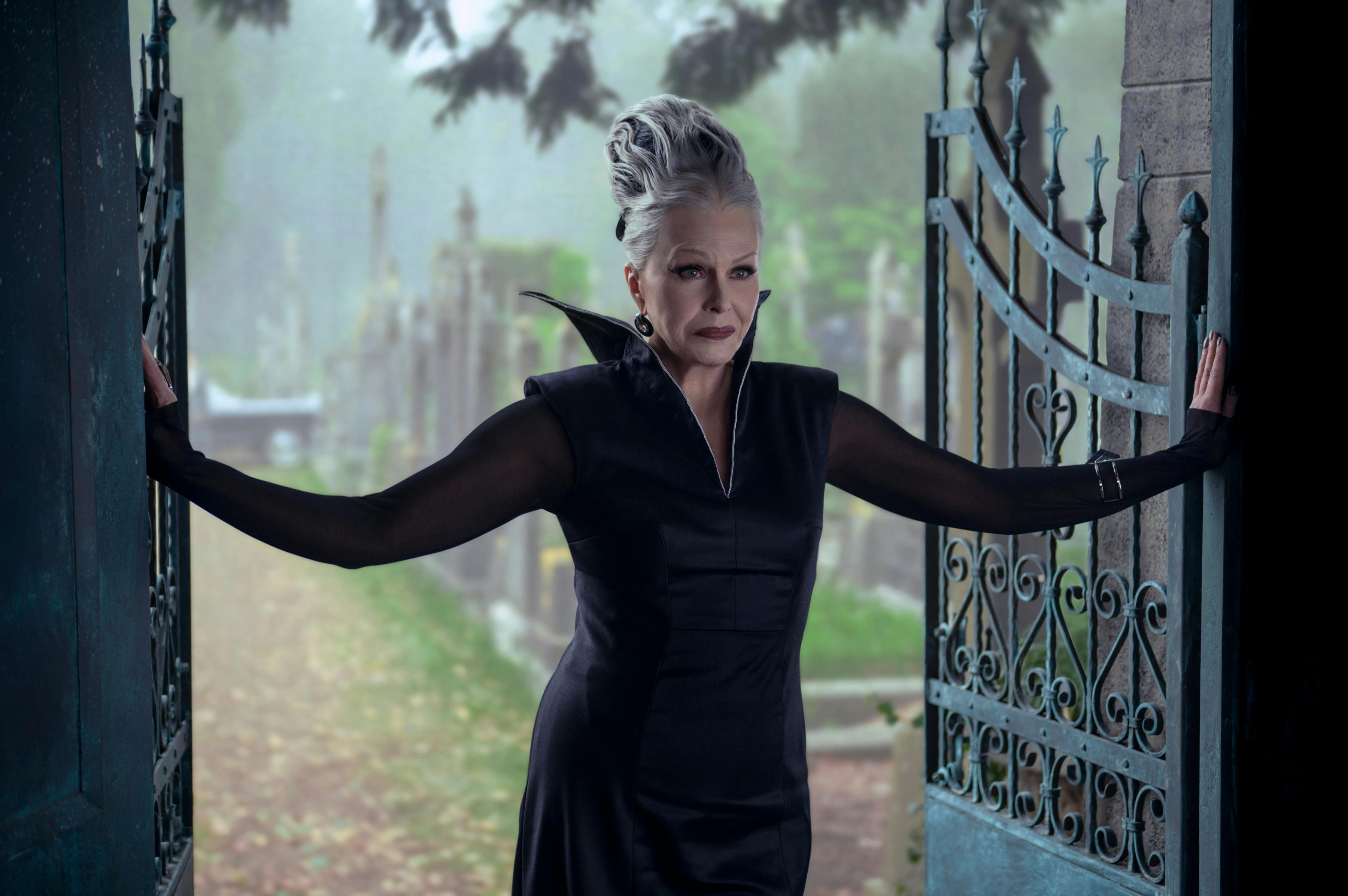 Wednesday. Joanna Lumley as Grandmama in episode 204 of Wednesday. Cr. Owen Behan/Netflix © 2025