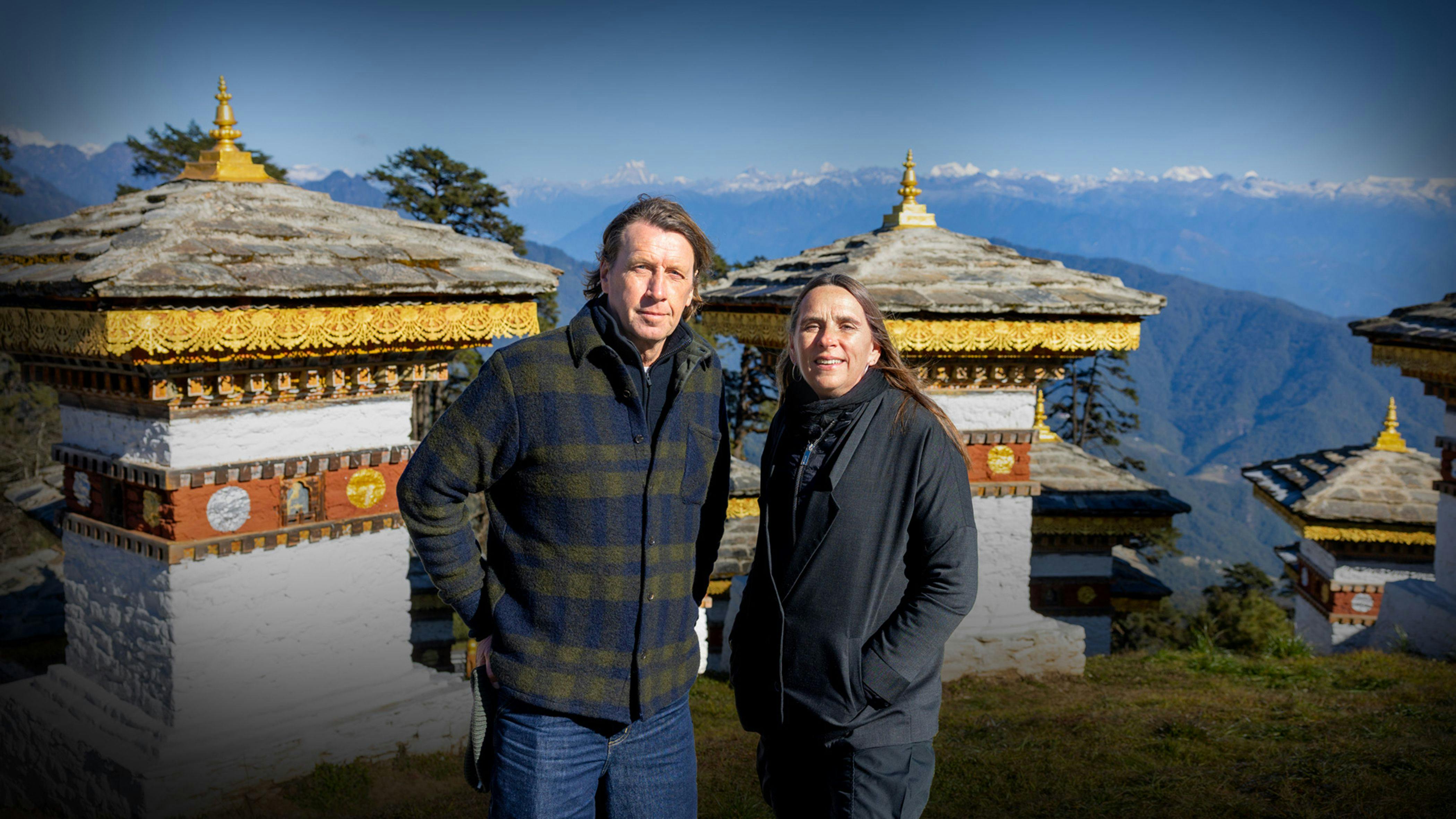 Anders og Anne i Bhutan