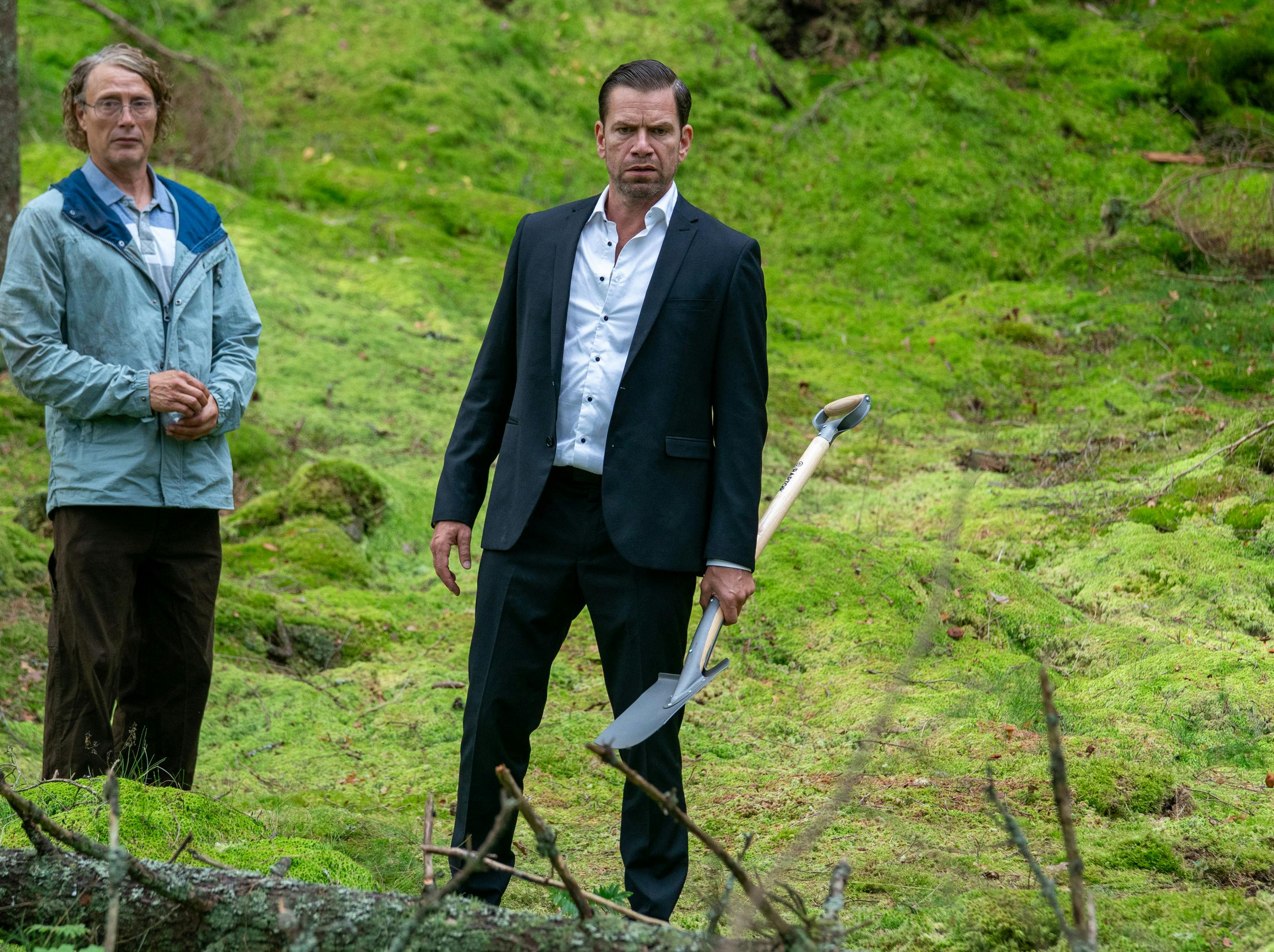 Mads Mikkelsen og Nikolaj Lie Kaas i 'Den sidste viking'