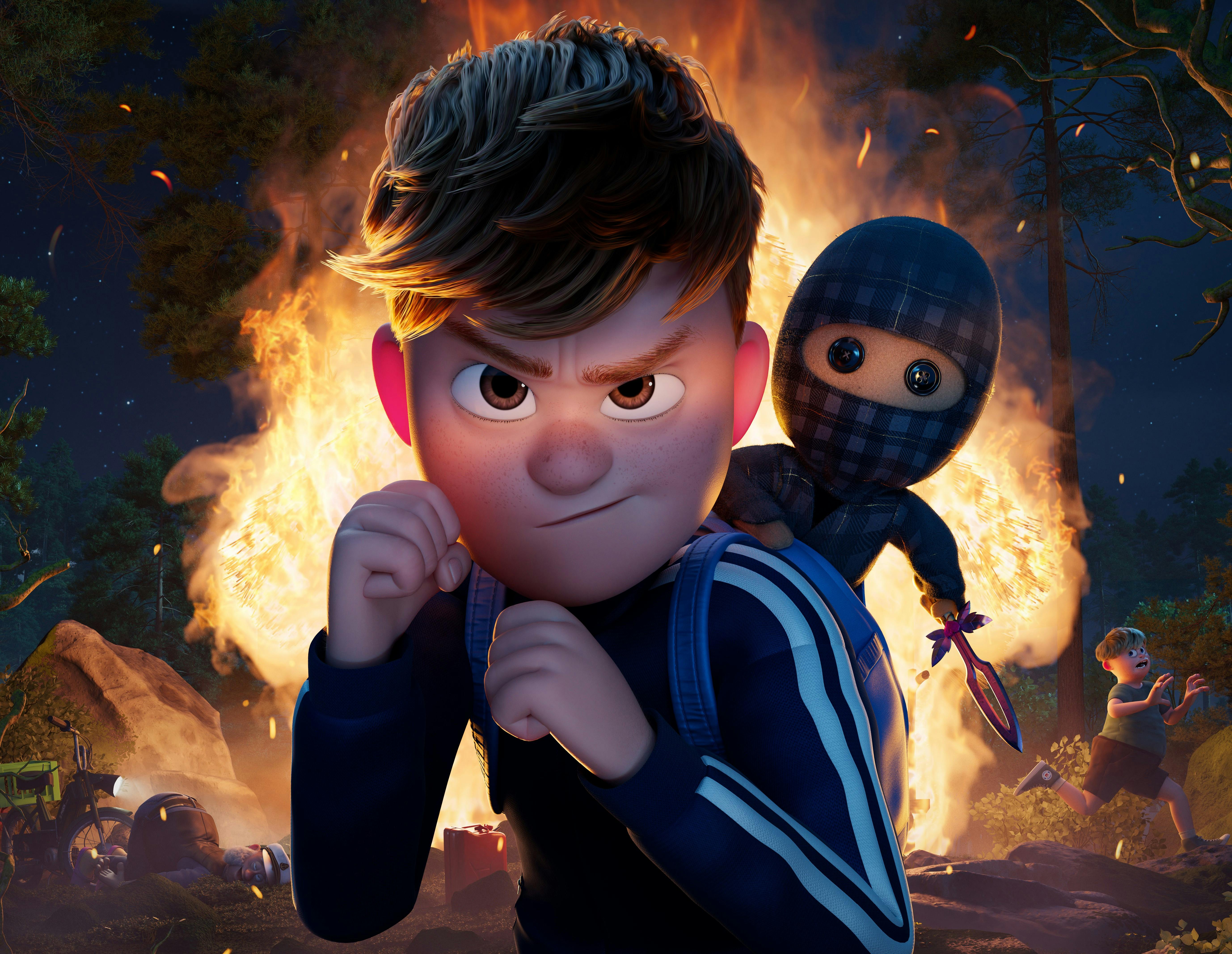 Aske og Ternet Ninja i 'Ternet Ninja 3'