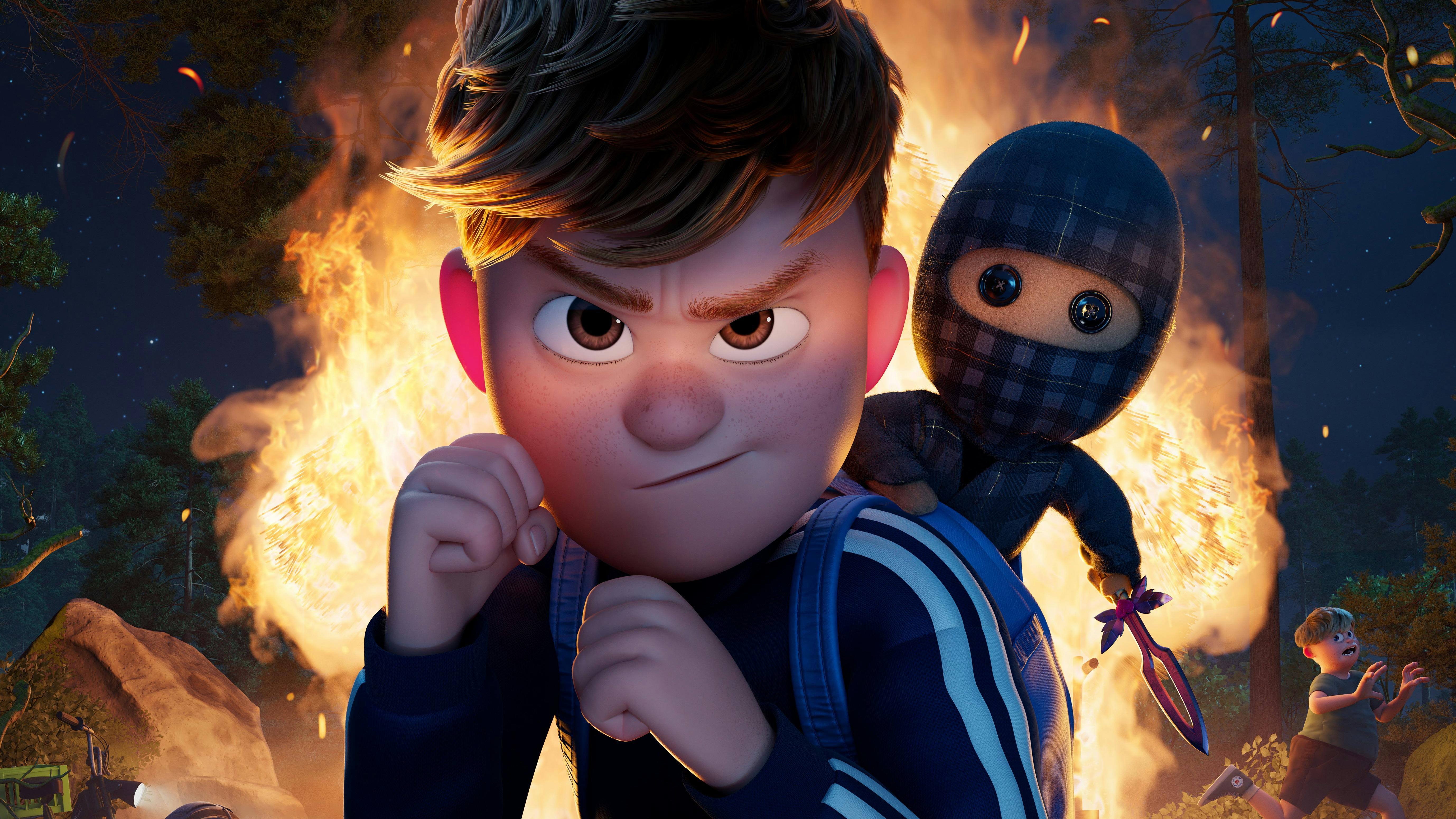 Aske og Ternet Ninja i 'Ternet Ninja 3'