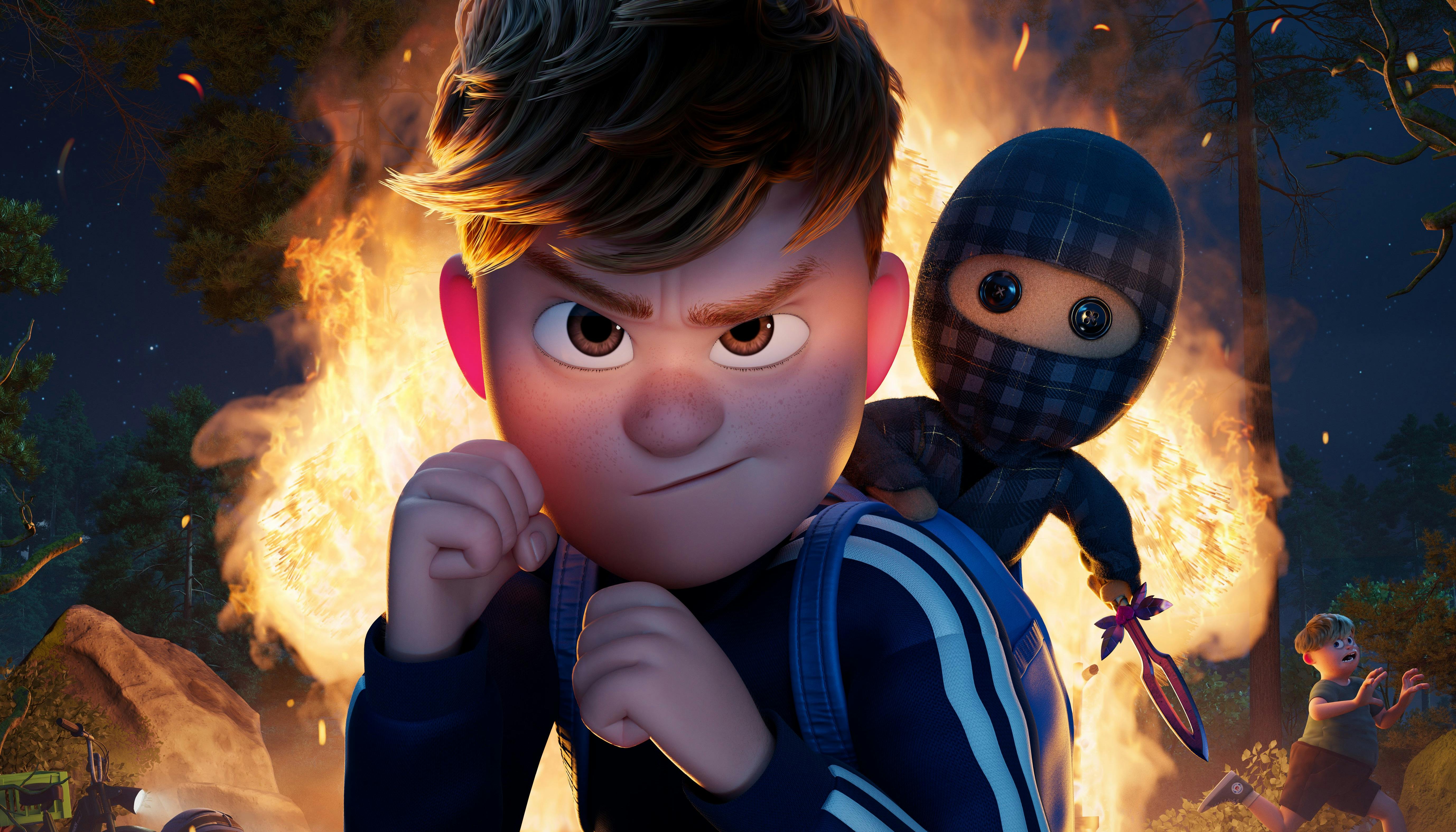 Aske og Ternet Ninja i 'Ternet Ninja 3'