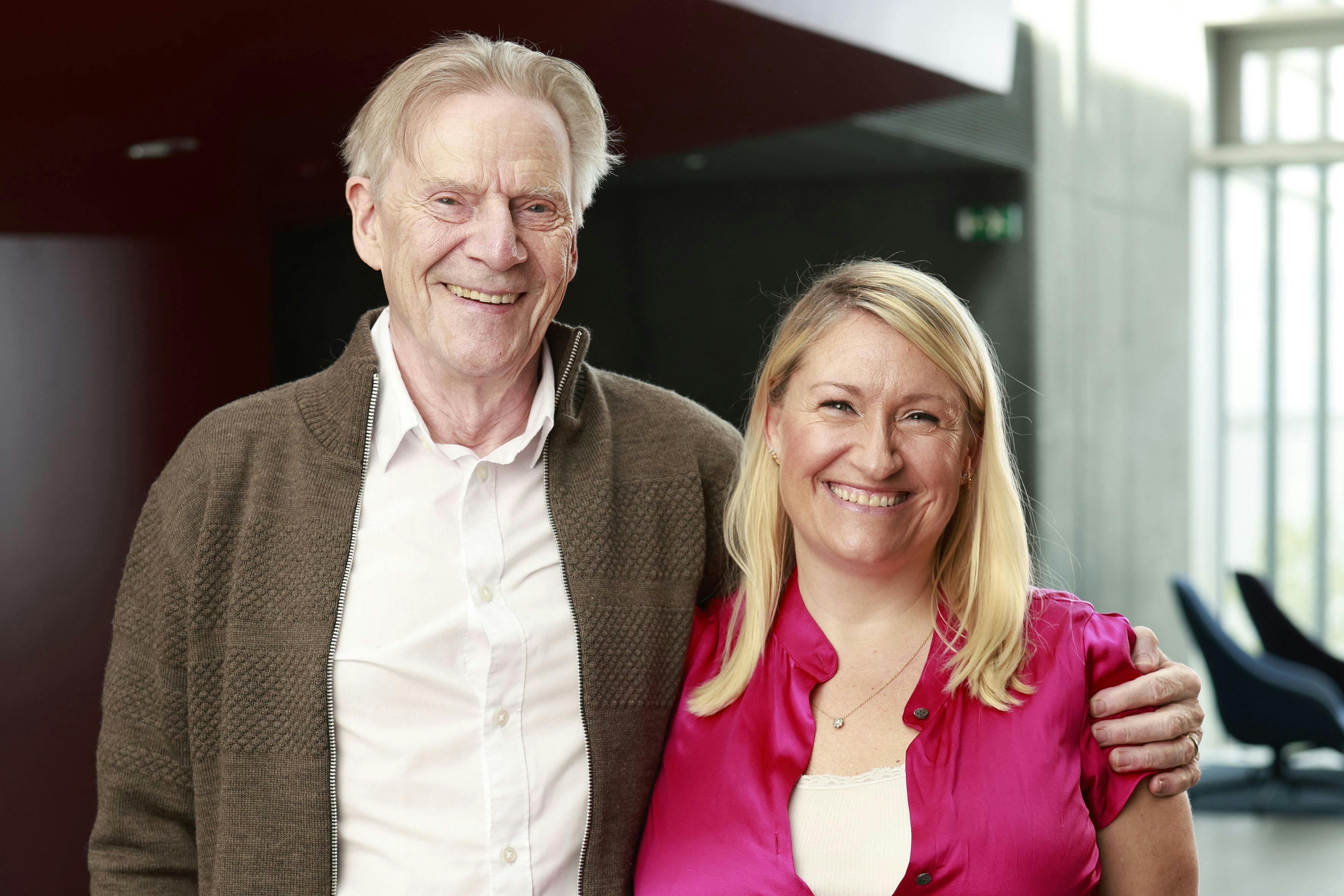 'Nana'-stjernerne Jesper Christensen og Barbara Topsøe-Rothenborg i dag