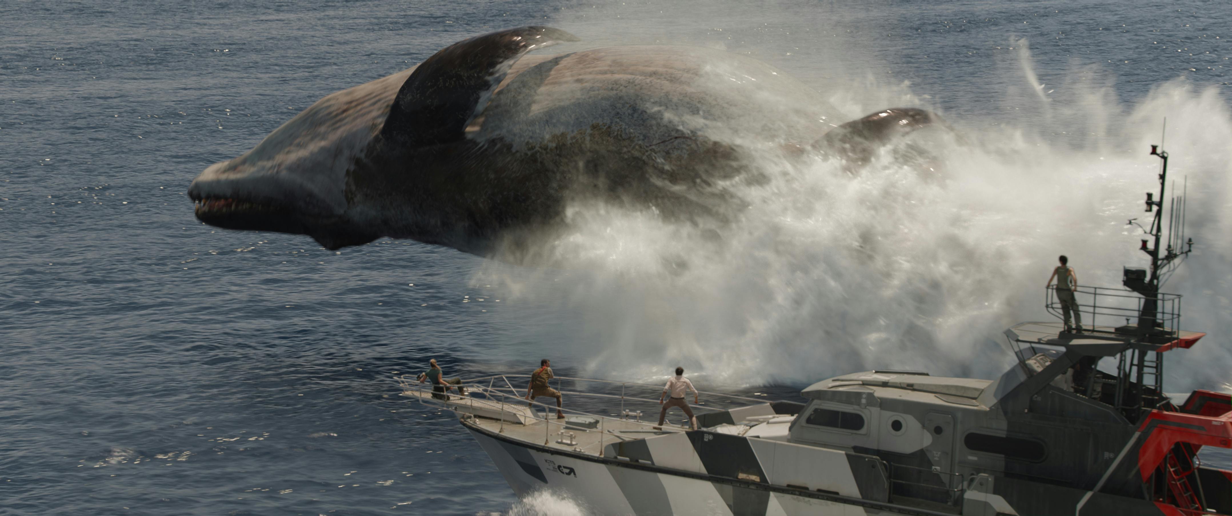 Mosasaurus in JURASSIC WORLD REBIRTH anmeldelse, directed by Gareth Edwards.