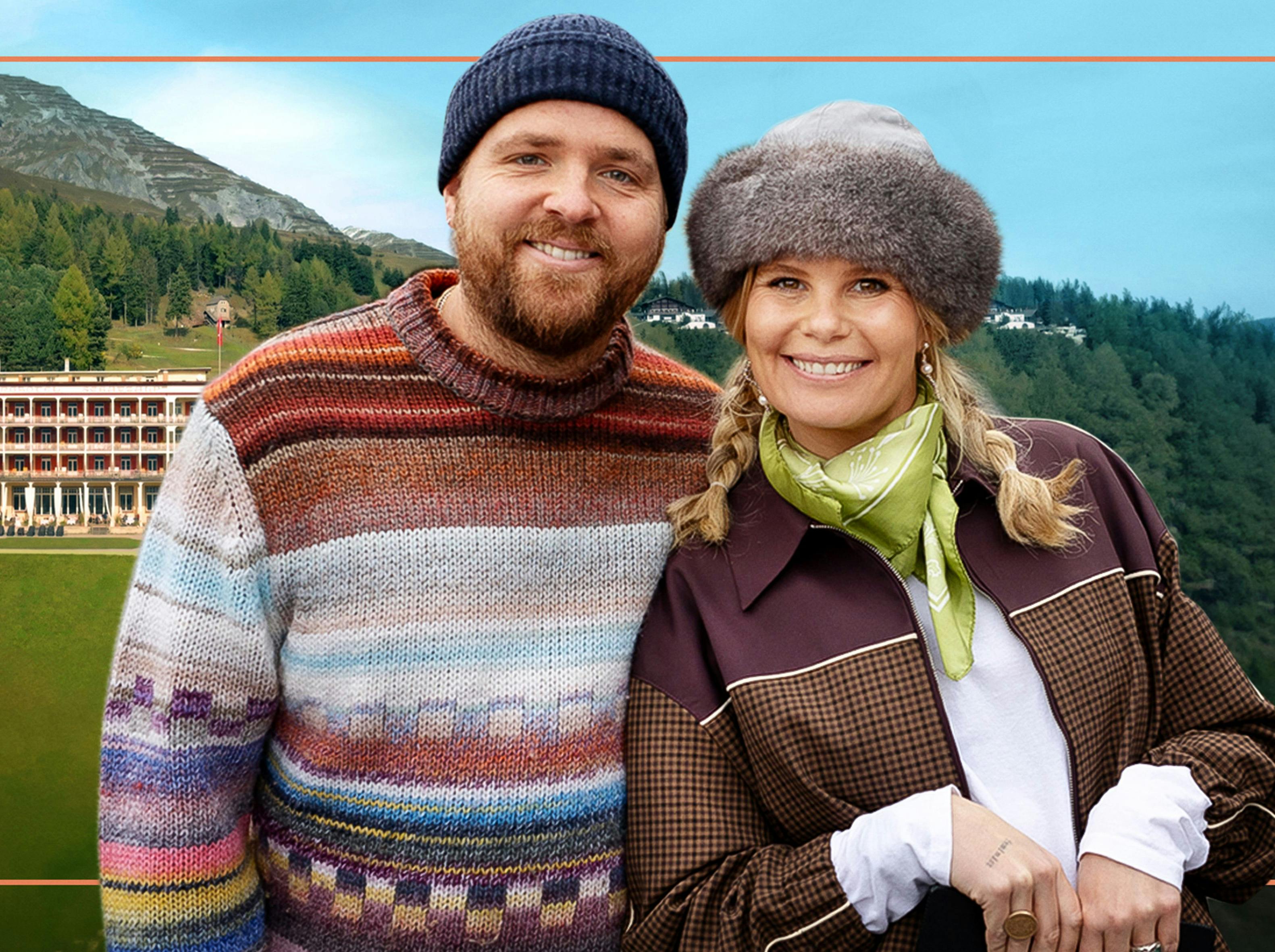 Joakim Ingversen, 38, og Sofie Linde, 35, er værter på DR-hittet "Hotel Romantik".