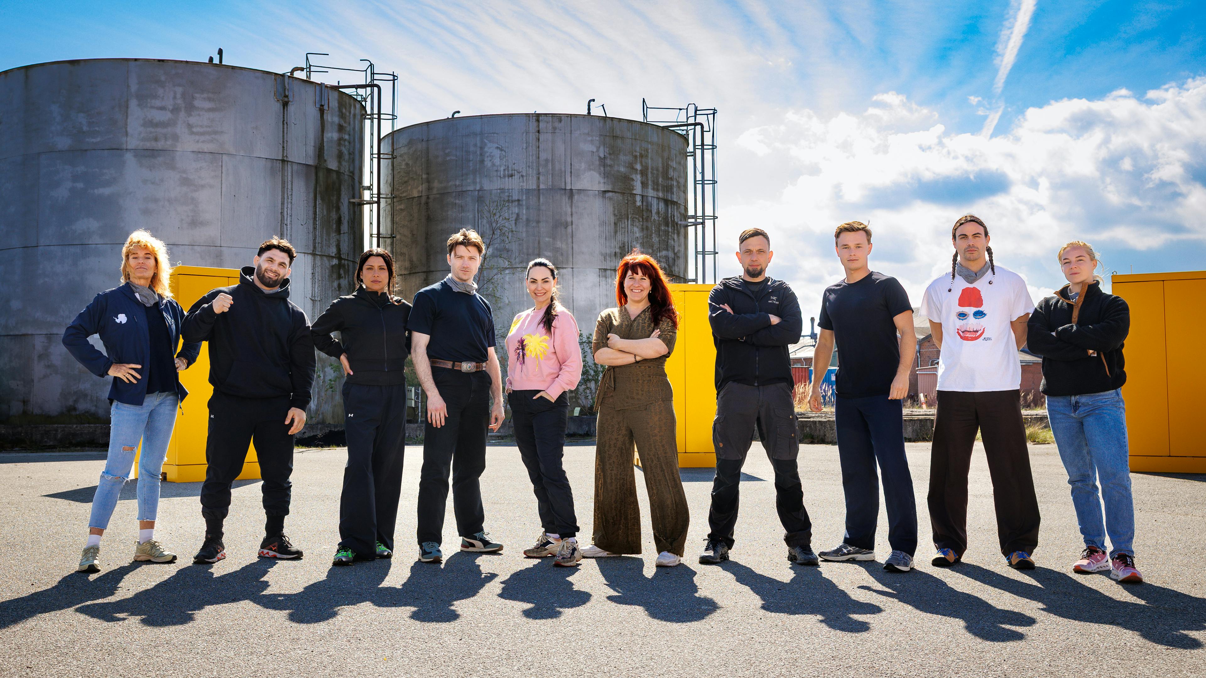 De 10 deltagere i 'Boksen'.