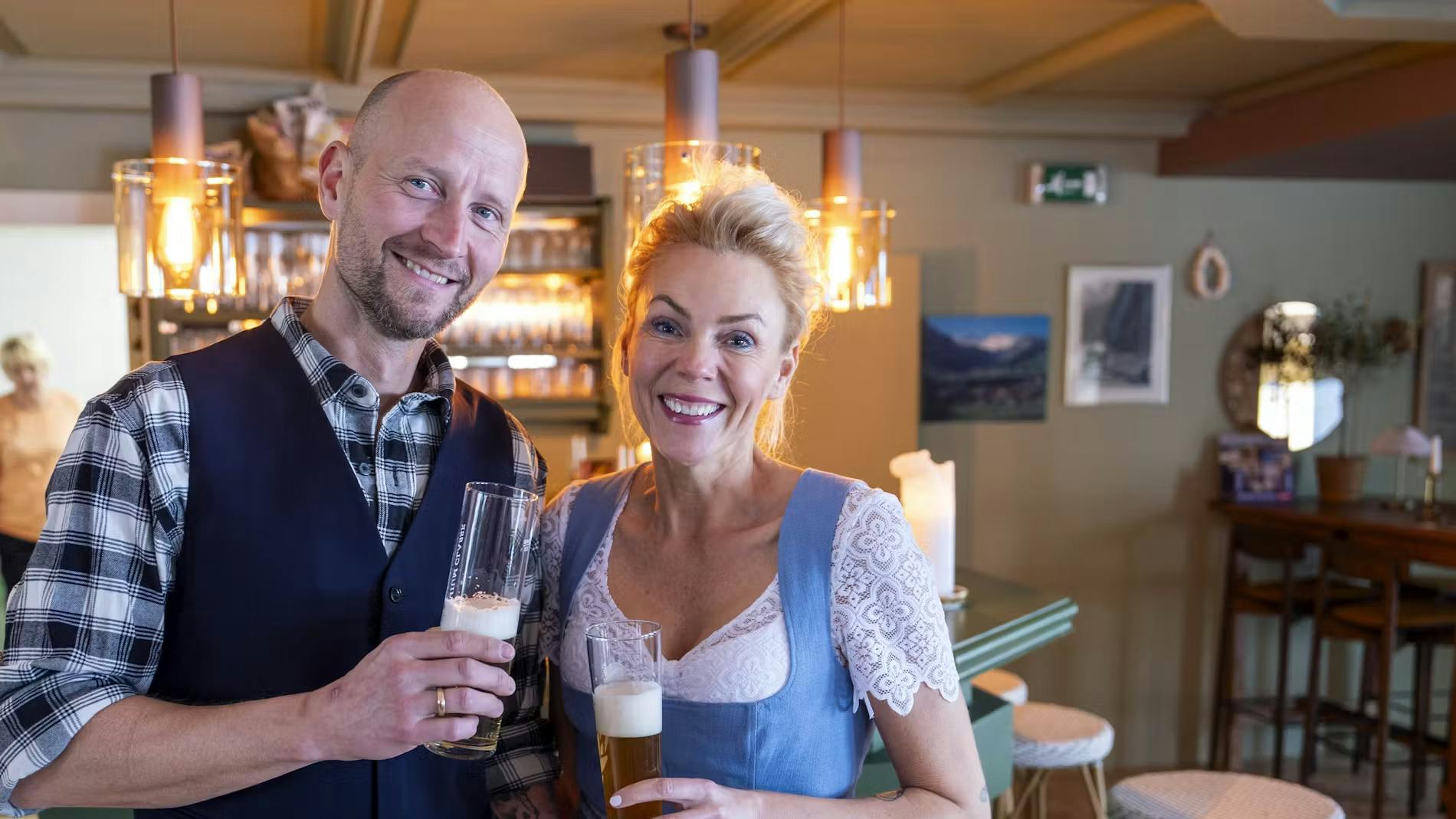 Anders Beier og Lener Beierer driver Hotel Edelweis i Østrig