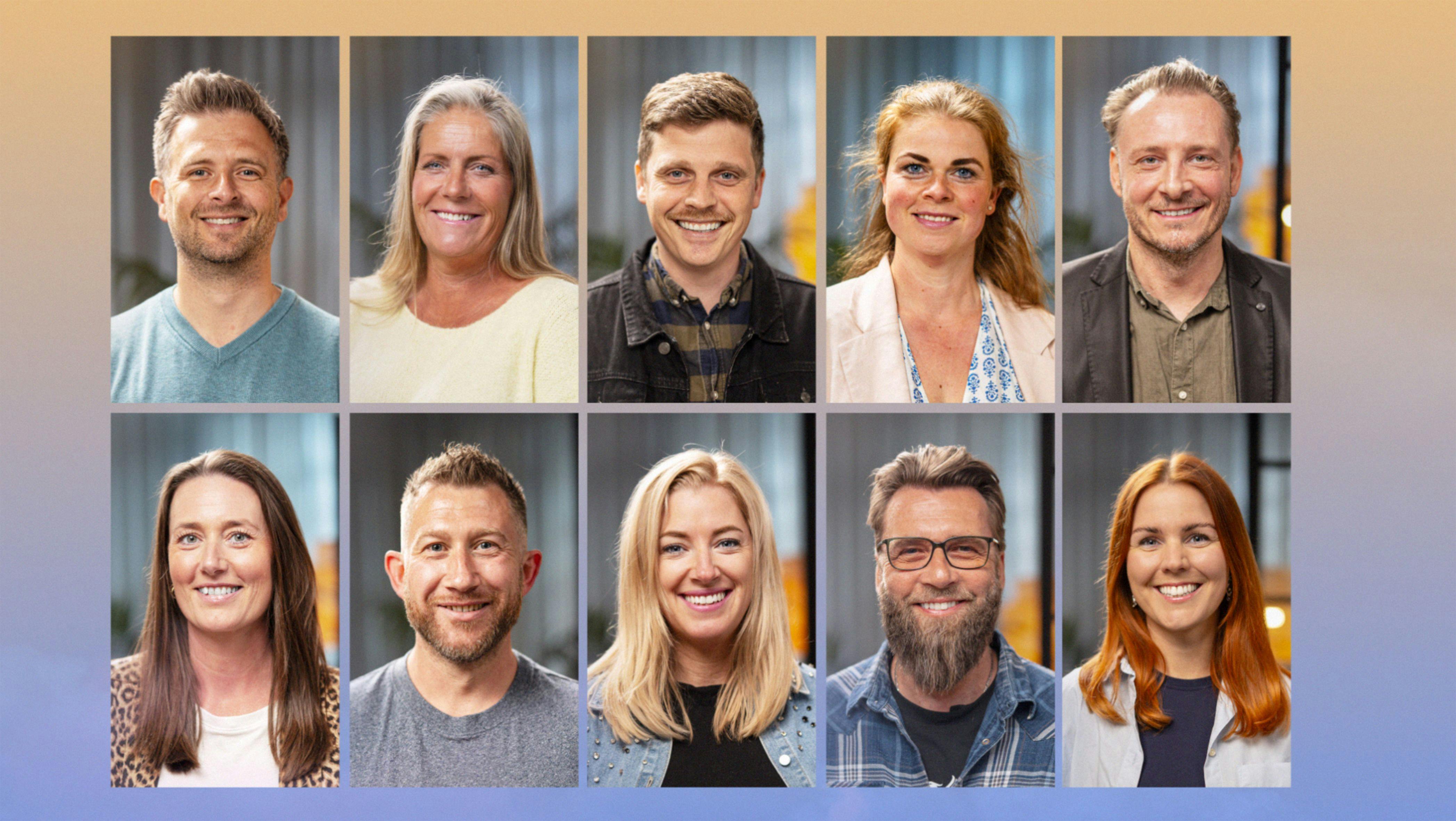 Over 900 danskere har søgt om at være med i programmet. Her er de udvalgte 10