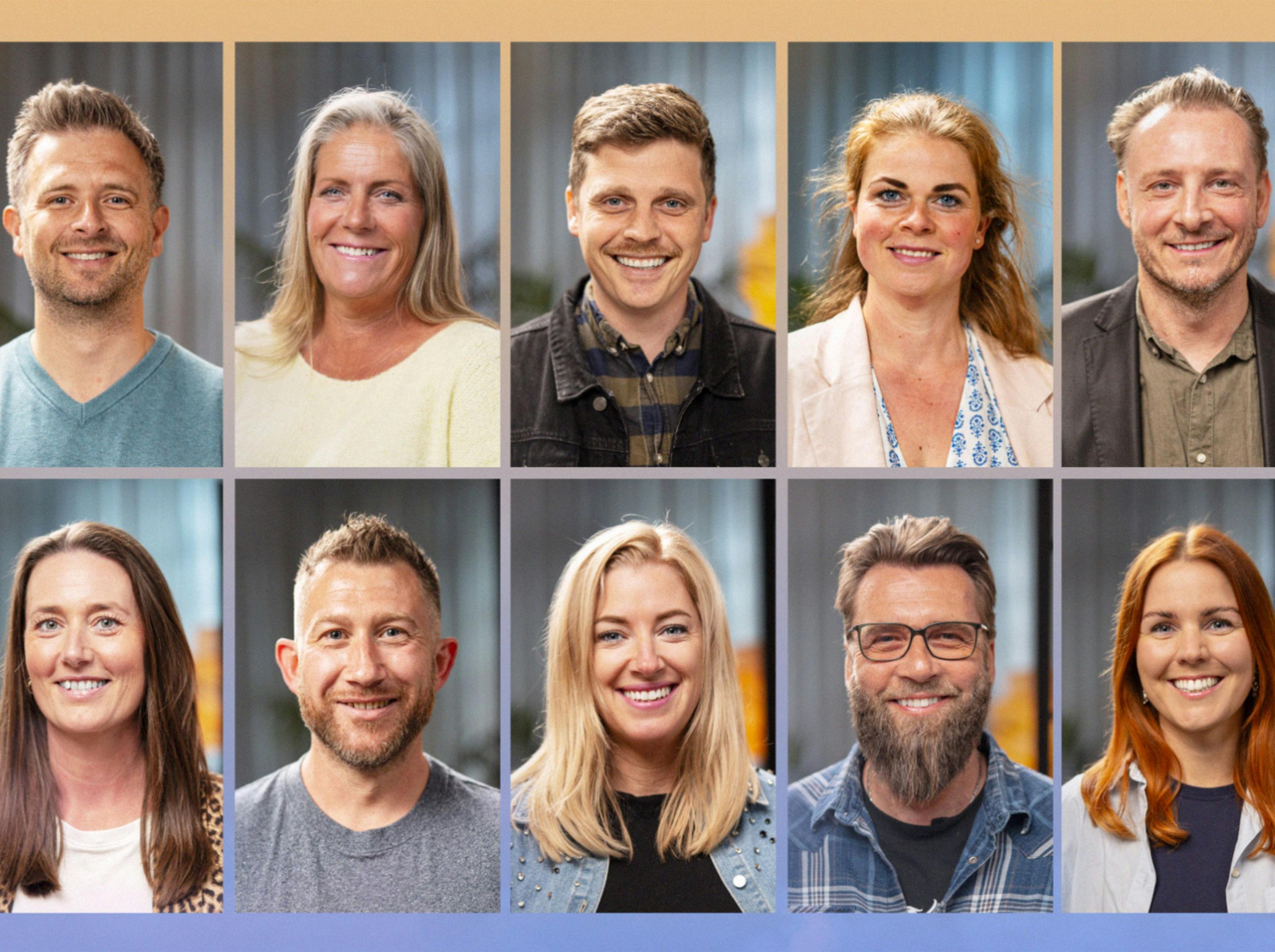 Over 900 danskere har søgt om at være med i programmet. Her er de udvalgte 10