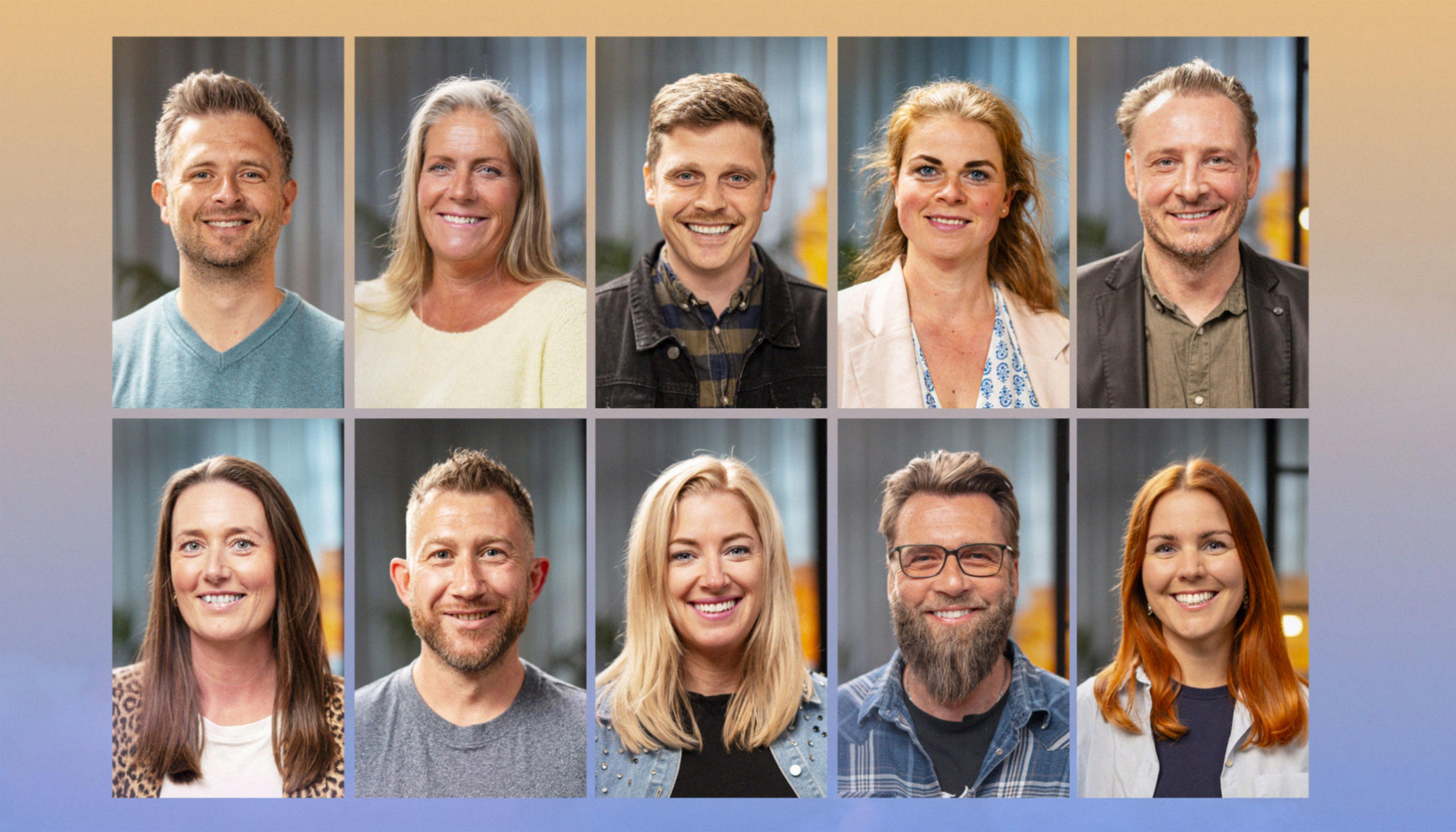 Over 900 danskere har søgt om at være med i programmet. Her er de udvalgte 10