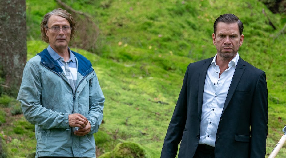 Mads Mikkelsen og Nikolaj Lie Kaas i 'Den sidste viking'