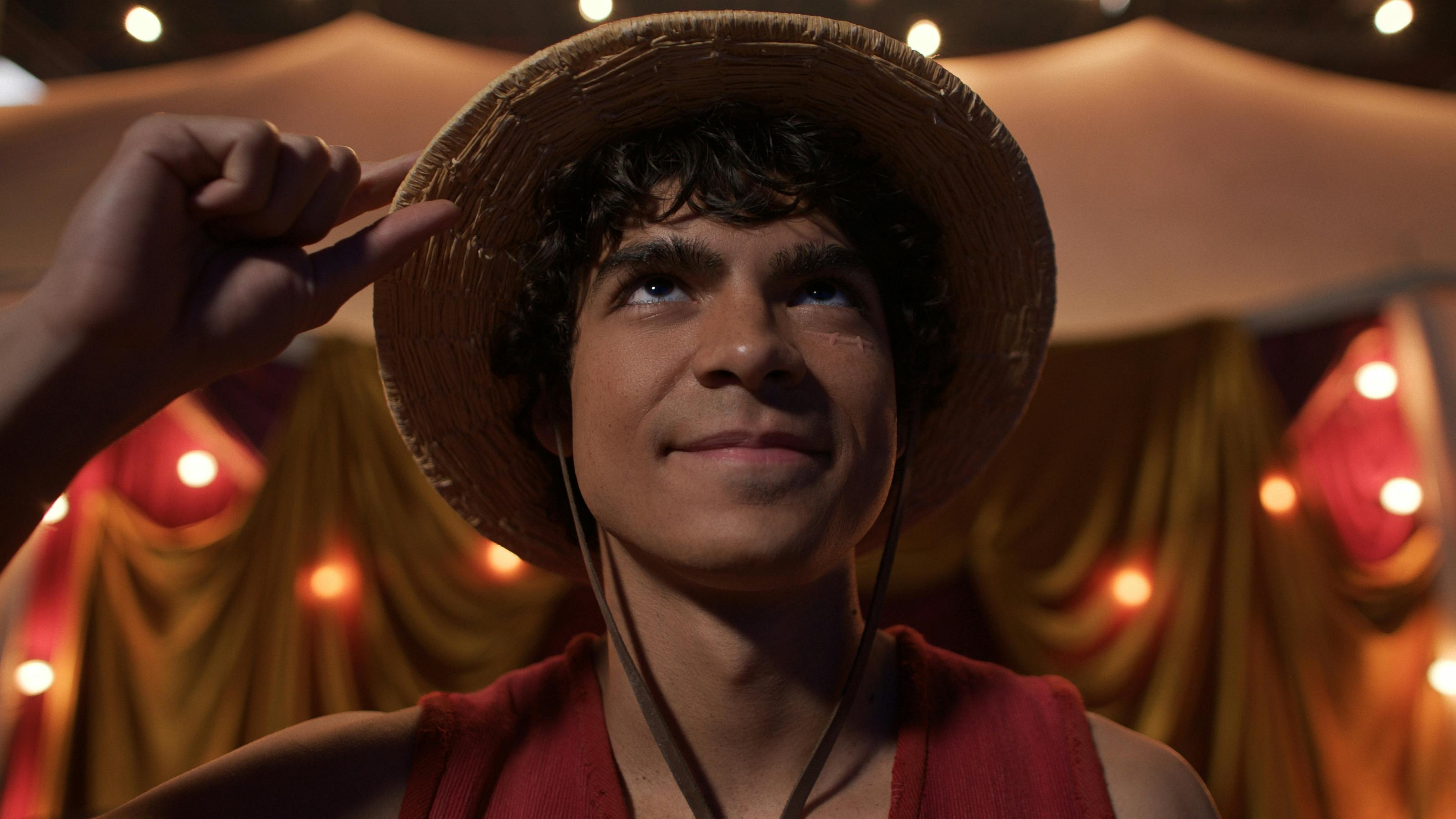 One Piece. Iñaki Godoy as Monkey D. Luffy in season 2 of One Piece. Cr. Courtesy of Netflix © 2025