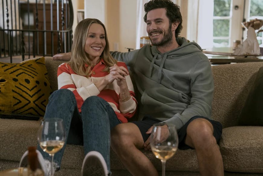Joanne (Kristen Bell) og Noah (Adam Brody) i 'Nobody Wants This'