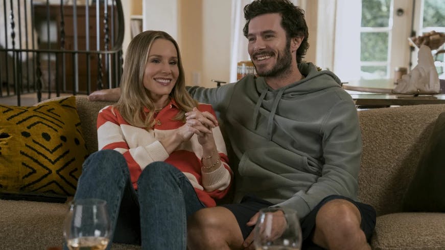 Joanne (Kristen Bell) og Noah (Adam Brody) i 'Nobody Wants This'