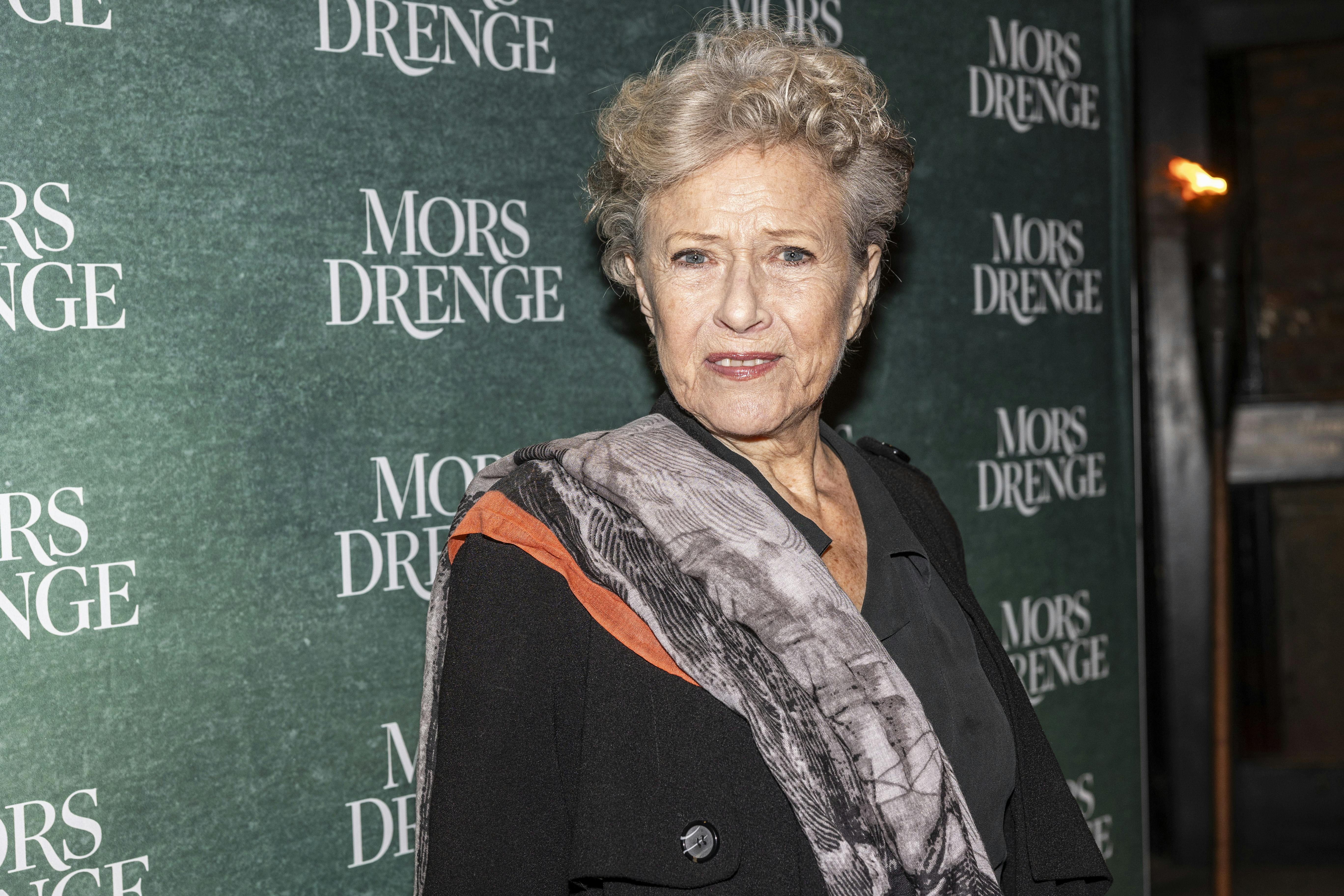 Birthe Neumann ved premieren på 'Mors drenge'