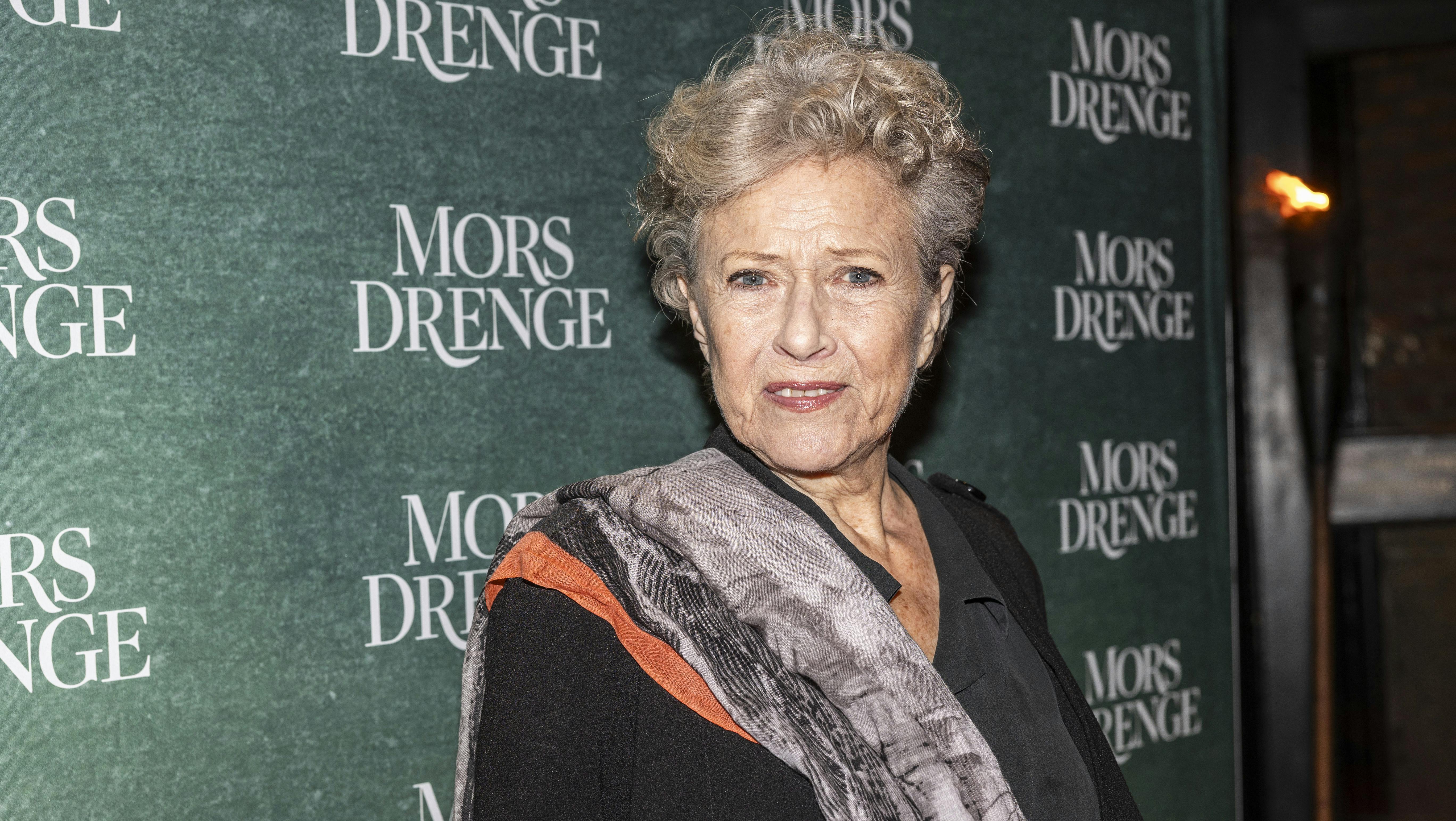Birthe Neumann ved premieren på 'Mors drenge'