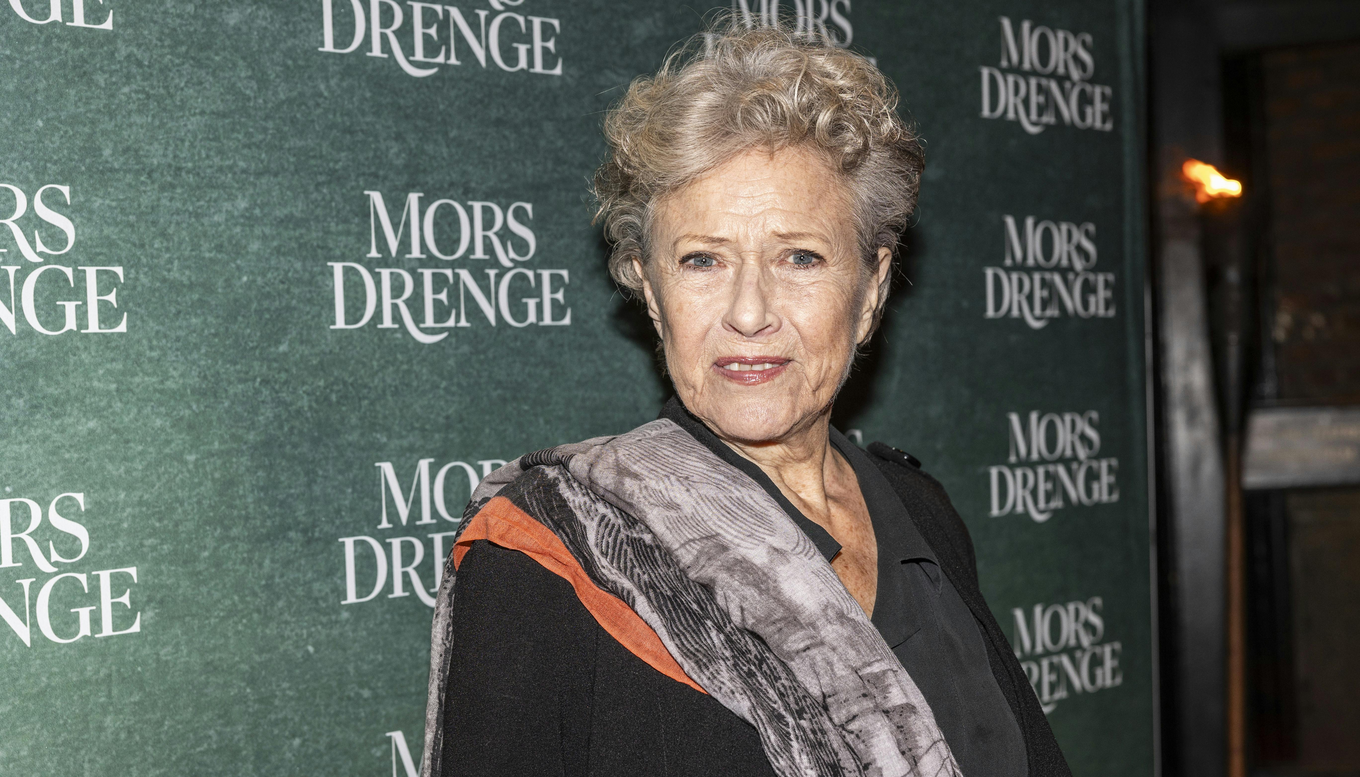 Birthe Neumann ved premieren på 'Mors drenge'