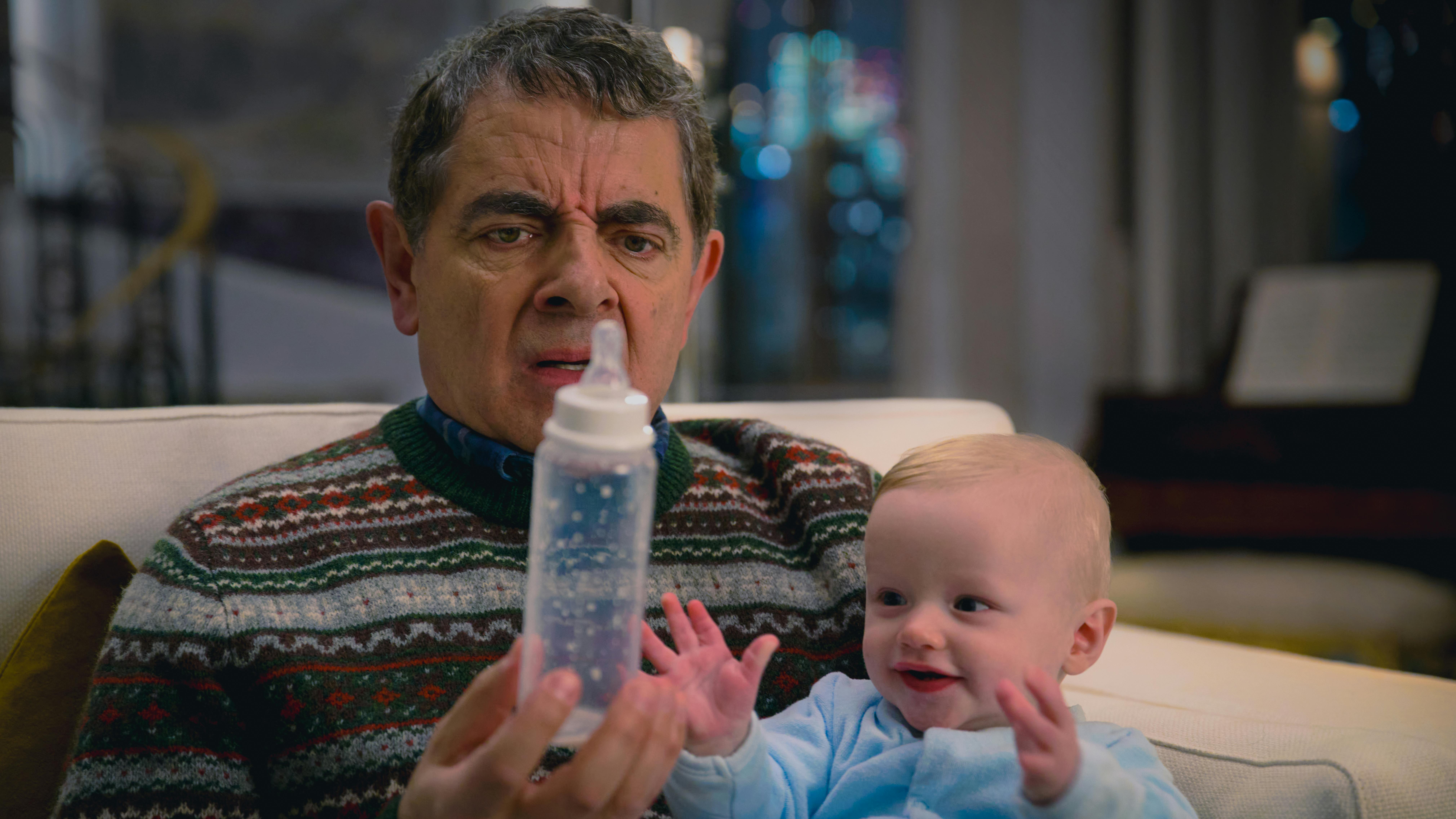 Rowan Atkinson i 'Man Vs Baby'