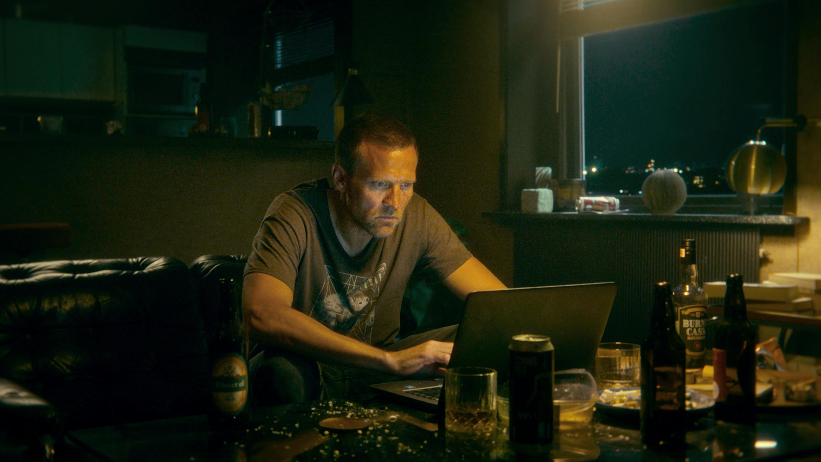 Harry Hole. Tobias Santelmann as Harry Hole in Harry Hole. Cr. Courtesy of Netflix © 2024