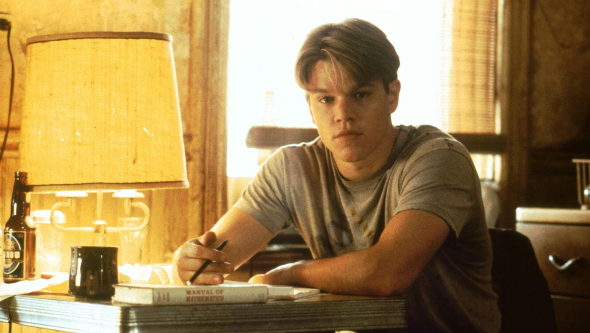 Matt Damon som den kloge Will Hunting i filmen 'Good Will Hunting'