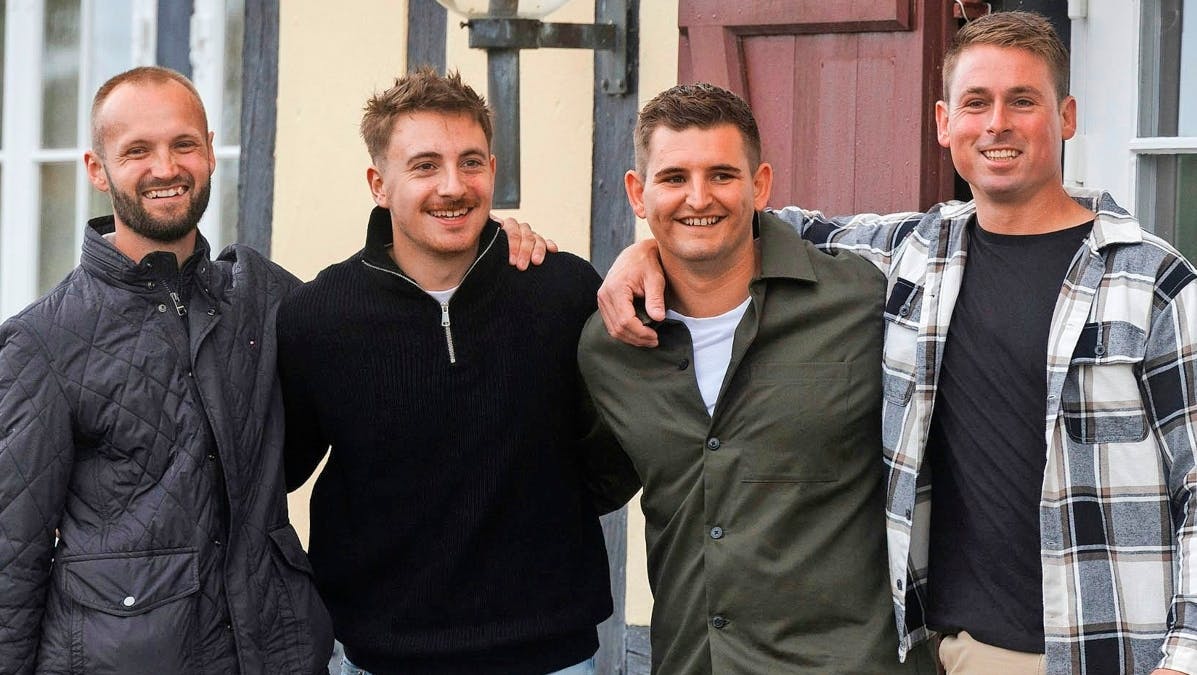 Christian, Samuel, Marcus og Brian er de fire singlemænd i denne sæson af 'Kærlighed hvor kragerne vender'