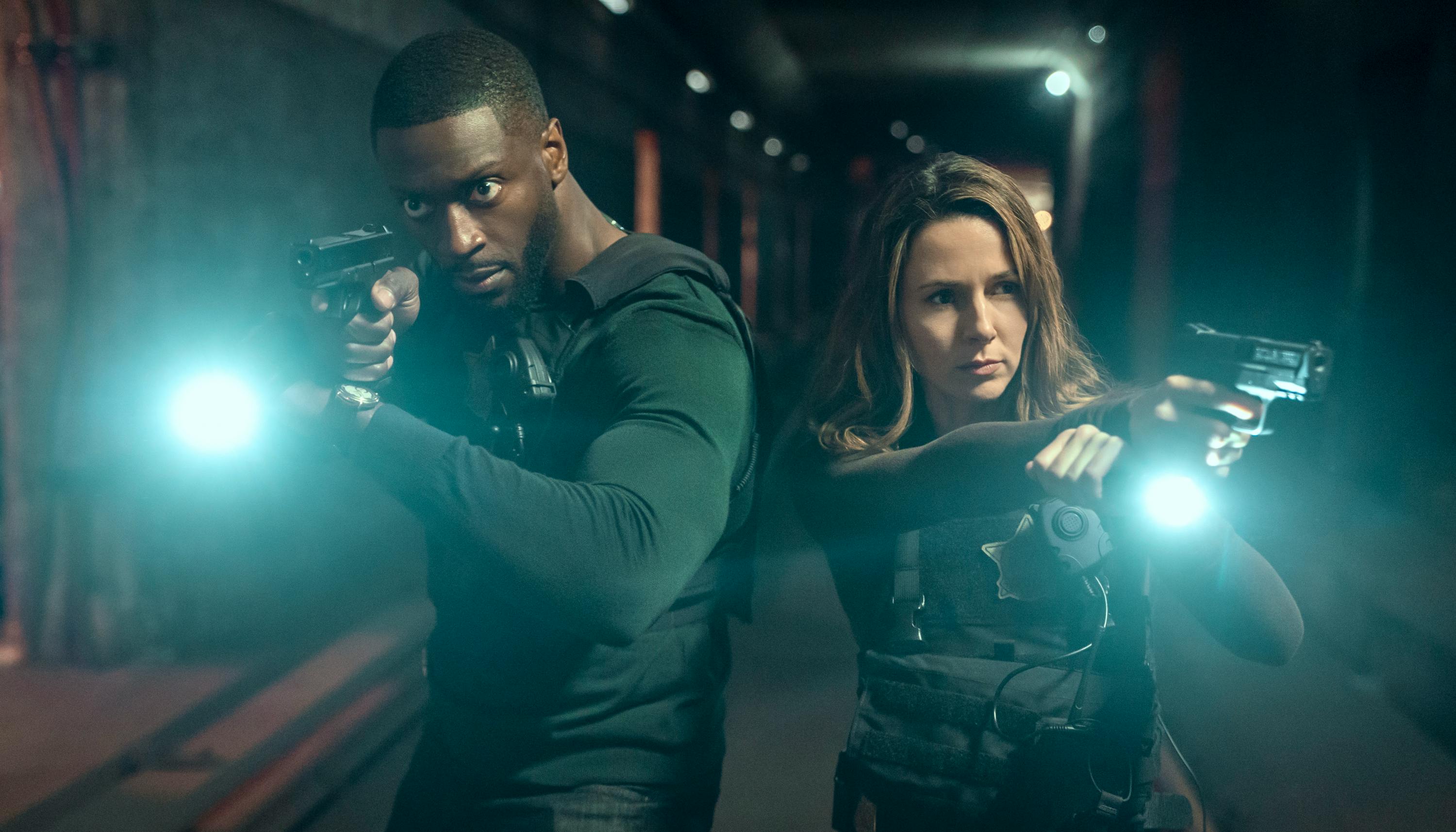 Aldis Hodge as Alex Cross & Alona Tal as Kayla Craig. Photo Courtesy of Ian Watson/Prime Video