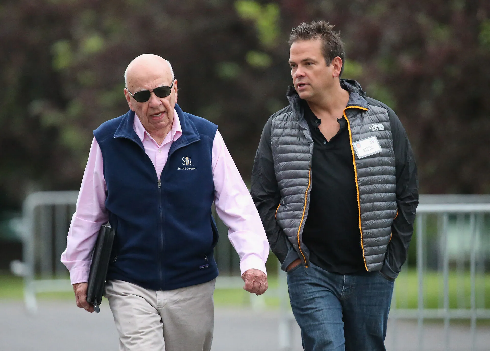 Rupert Murdoch og hans søn Lachlan Murdoch